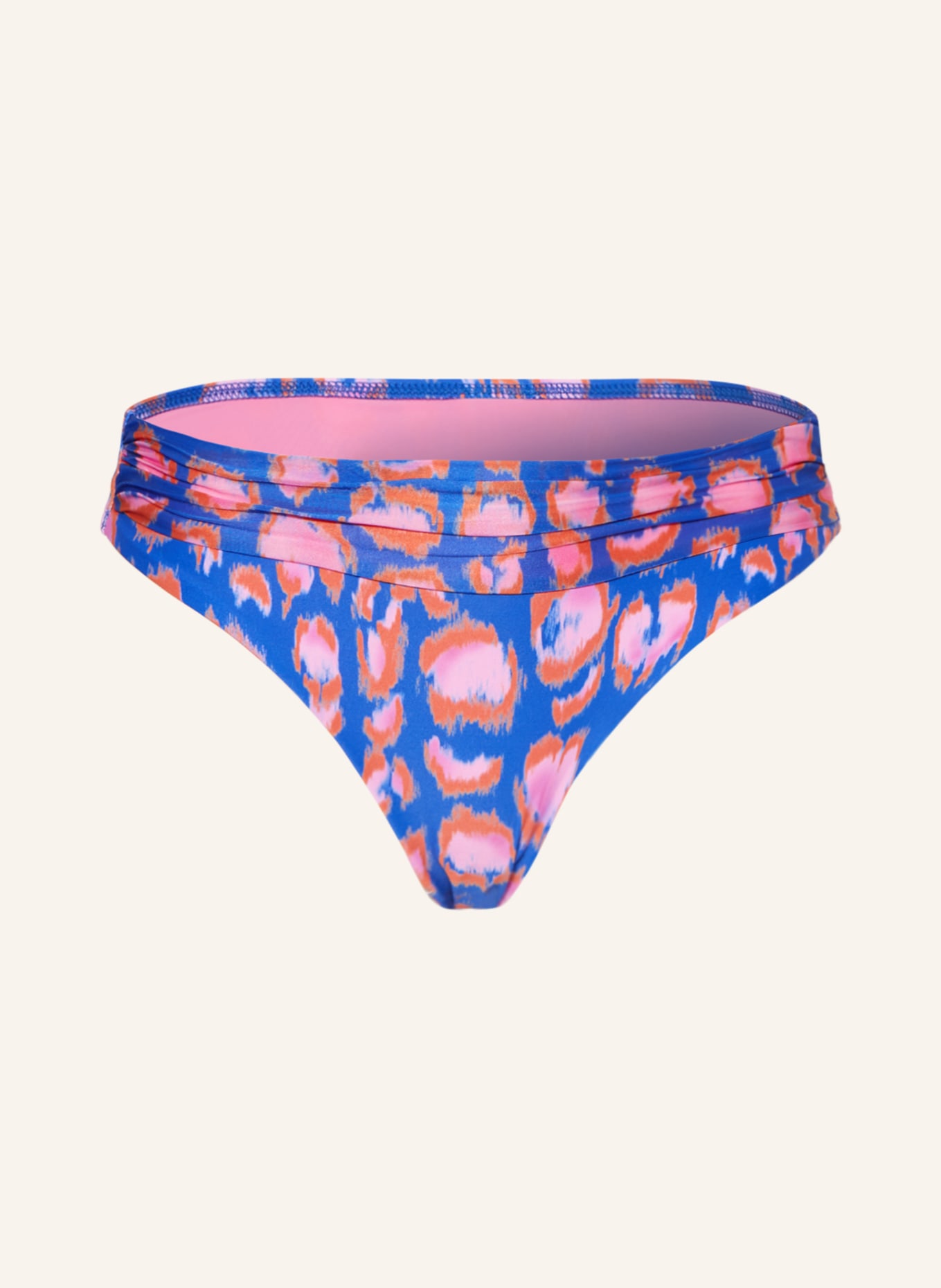 CYELL Basic-Bikini-Hose SNEAKY LEOPARD, Farbe: BLAU/ ORANGE/ ROSA (Bild 1)
