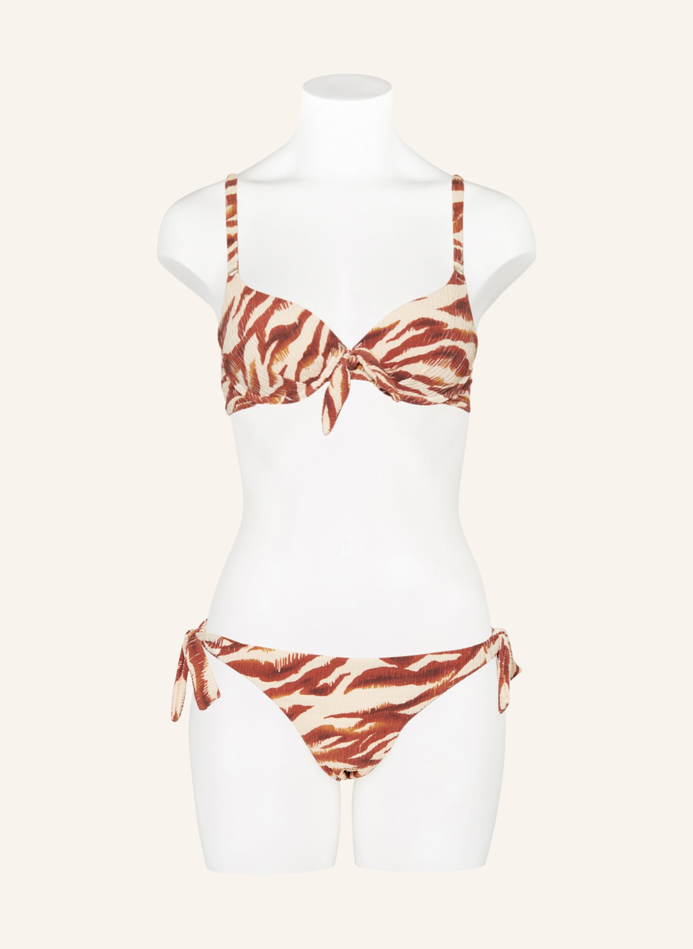 CYELL Triangel-Bikini-Hose TRUE ZEBRA, Farbe: BRAUN/ HELLBRAUN (Bild 2)