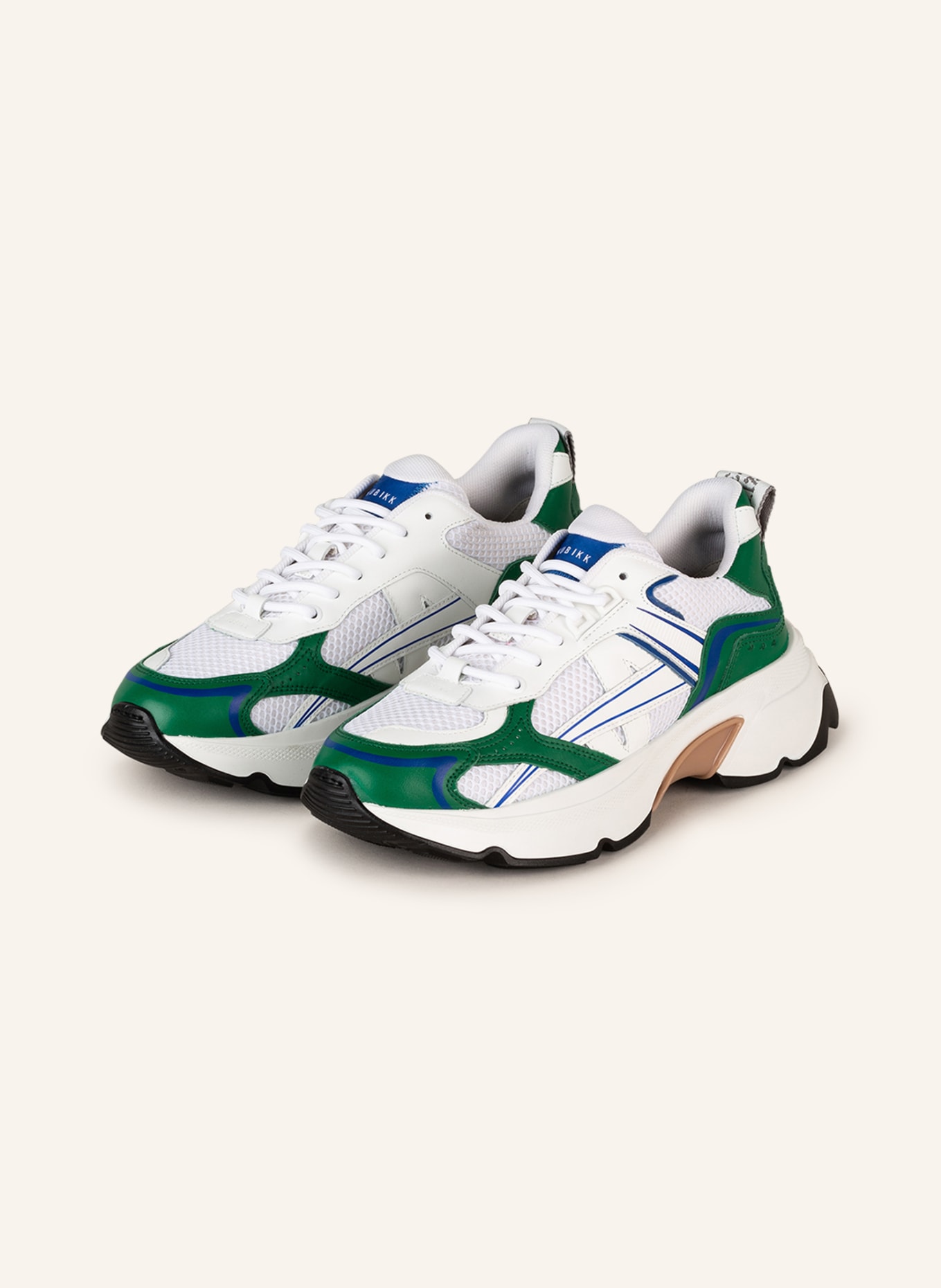 NUBIKK Sneakers, Color: WHITE/ GREEN (Image 1)