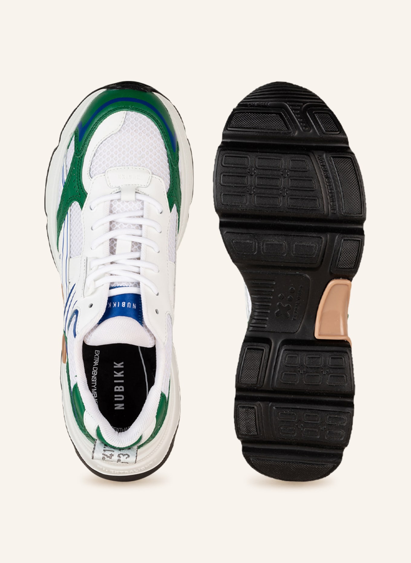 NUBIKK Sneakers, Color: WHITE/ GREEN (Image 5)