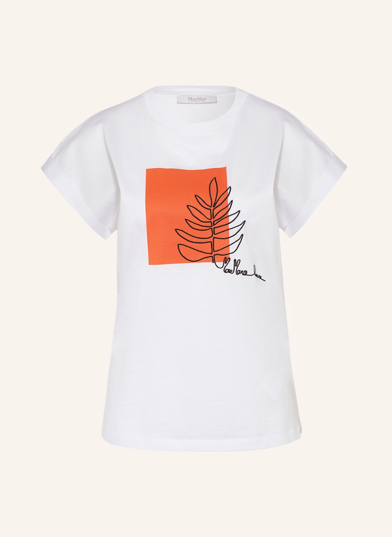 MaxMara LEISURE T-shirt BOLIVAR, Kolor: BIAŁY (Obrazek 1)