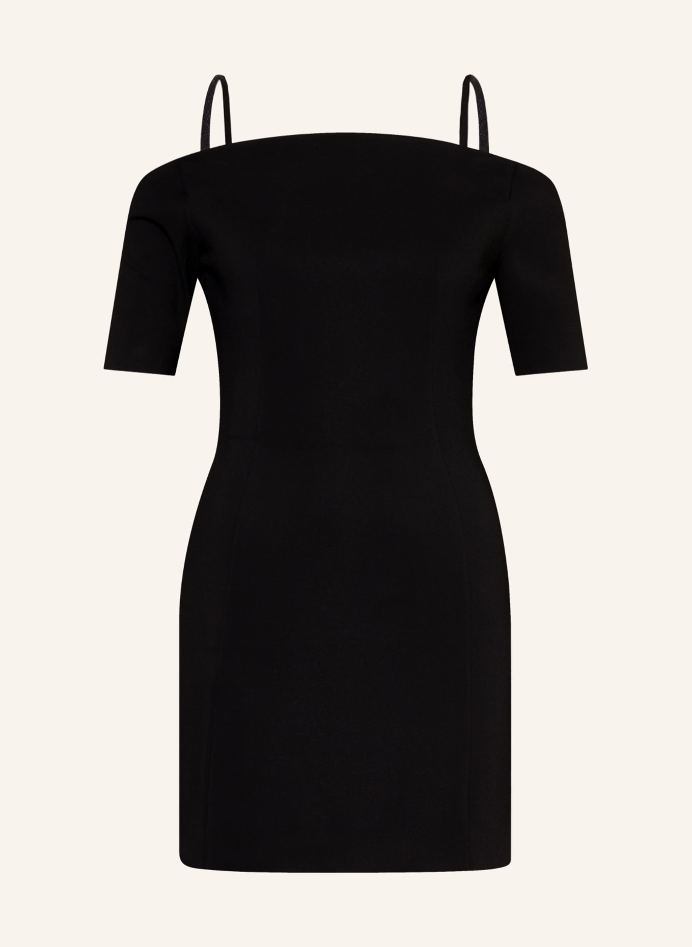 SPORTMAX Off-shoulder dress GESSO, Color: BLACK (Image 1)