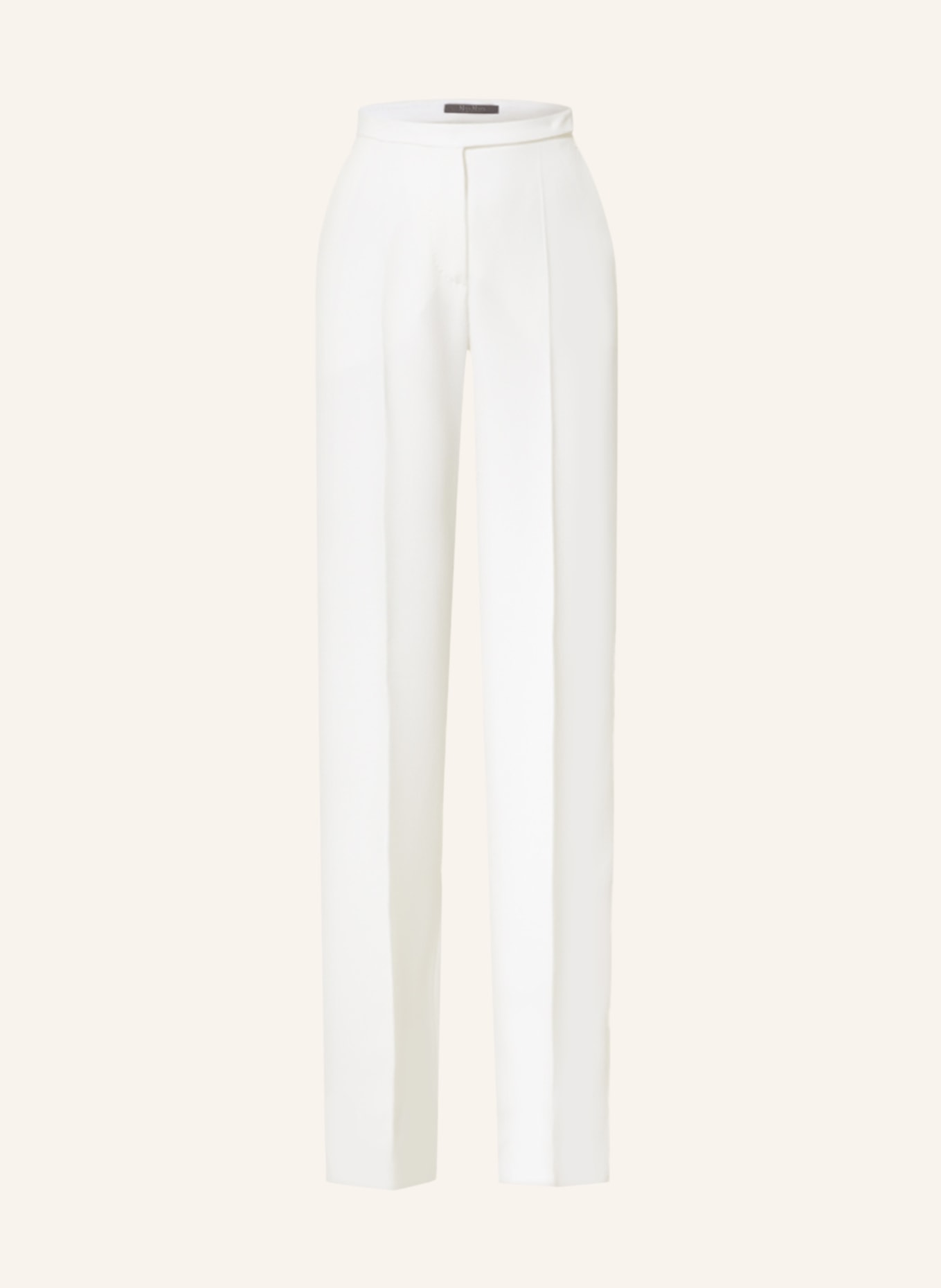 Max Mara Wide leg trousers GALLES with tuxedo stripes, Color: WHITE (Image 1)