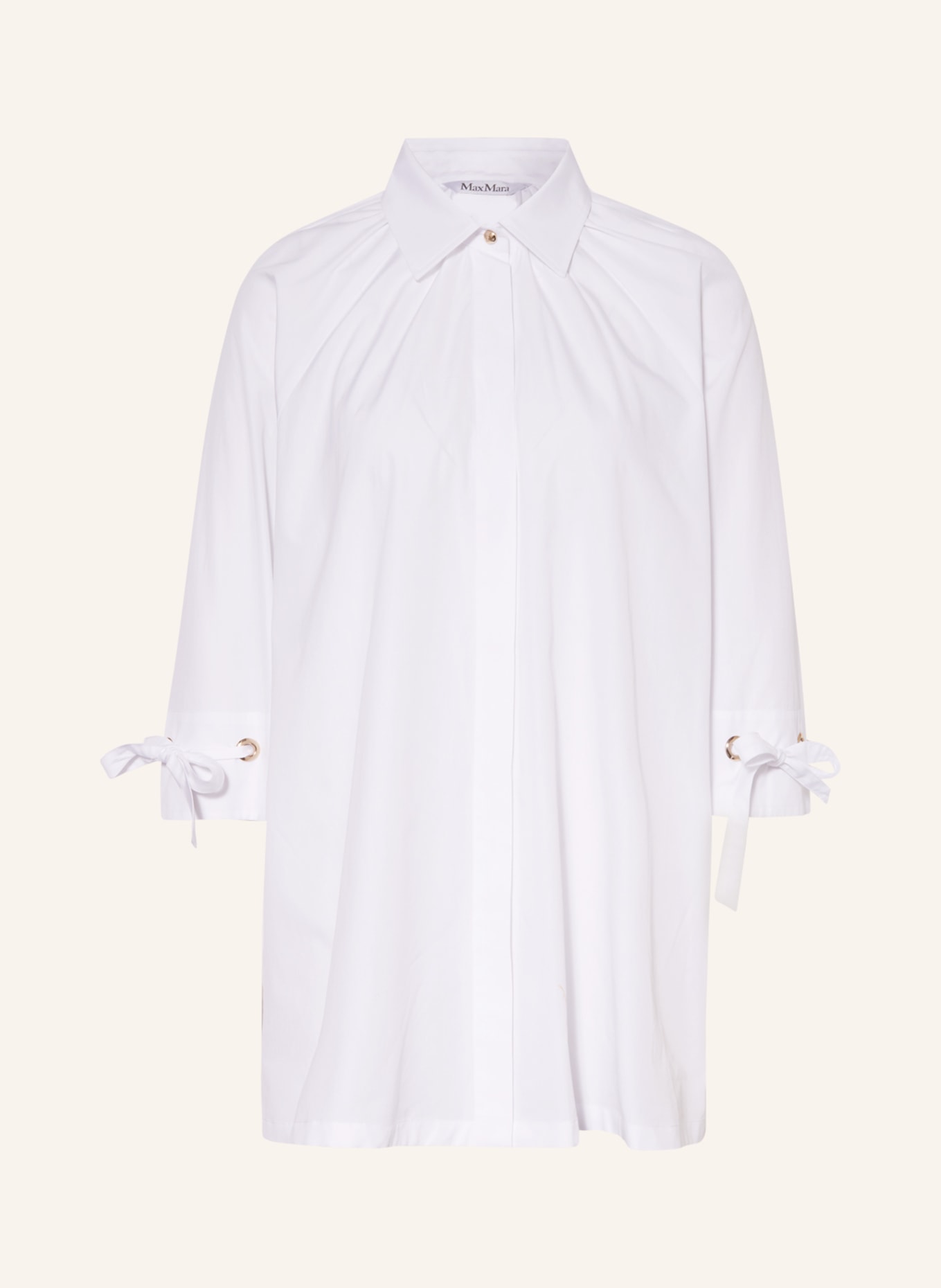 Max Mara Shirt blouse GIGI with 3/4 sleeves, Color: WHITE (Image 1)