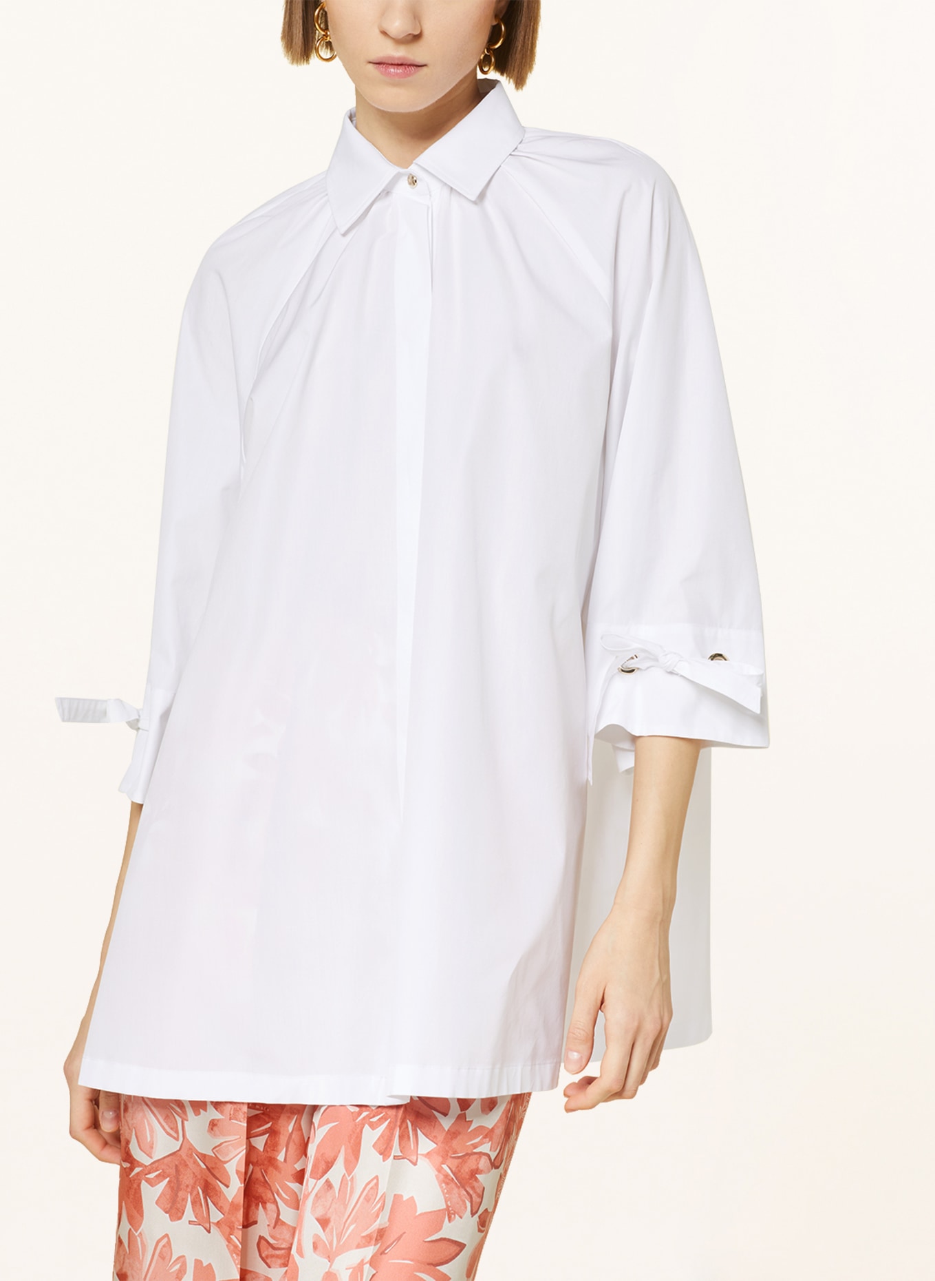 Max Mara Shirt blouse GIGI with 3/4 sleeves, Color: WHITE (Image 4)