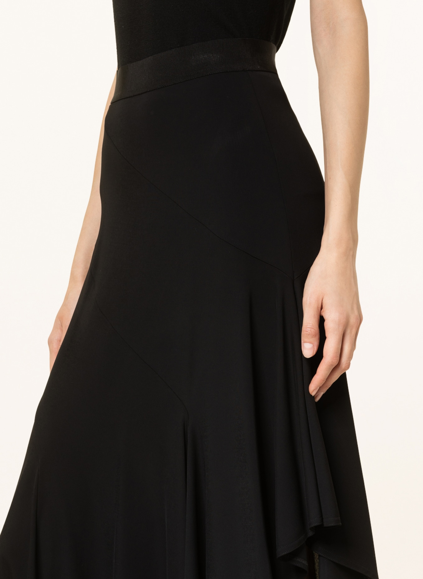 Max Mara Jersey skirt ESTELLA, Color: BLACK (Image 4)