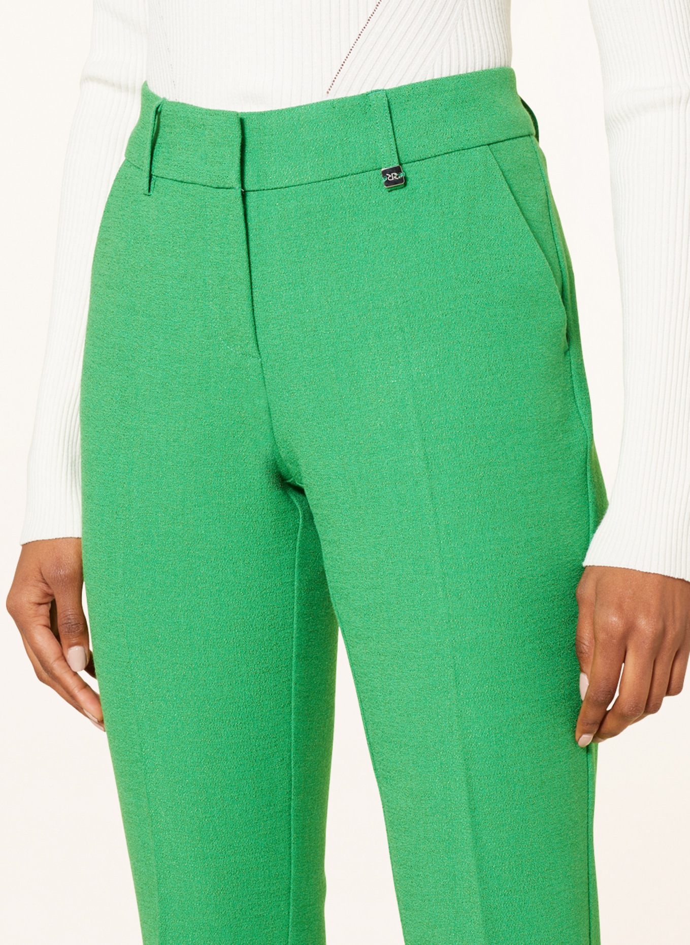 RAFFAELLO ROSSI 7/8 pants DORA, Color: GREEN (Image 5)