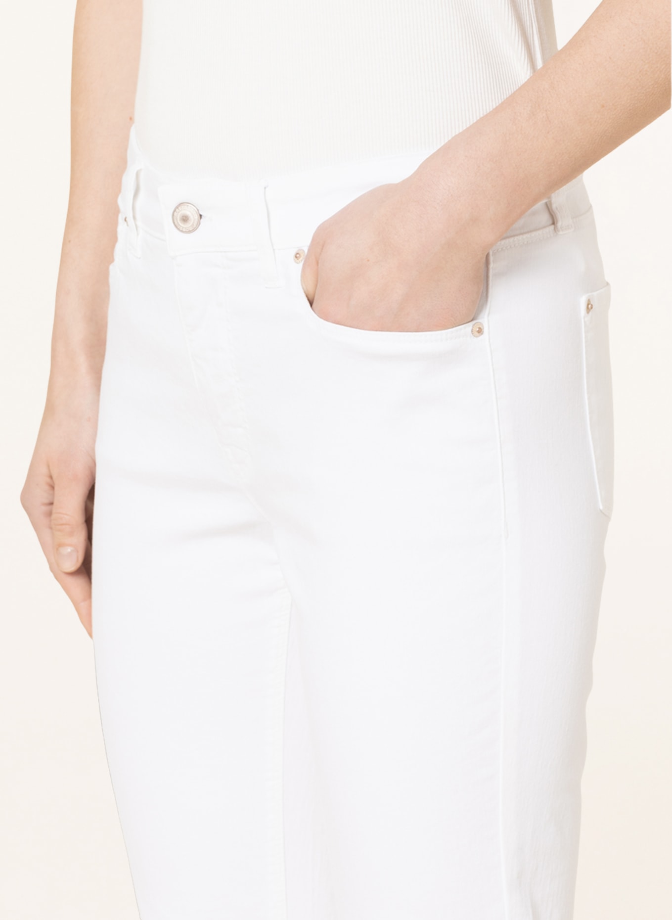 RAFFAELLO ROSSI 7/8 jeans VIC, Color: WHITE (Image 5)