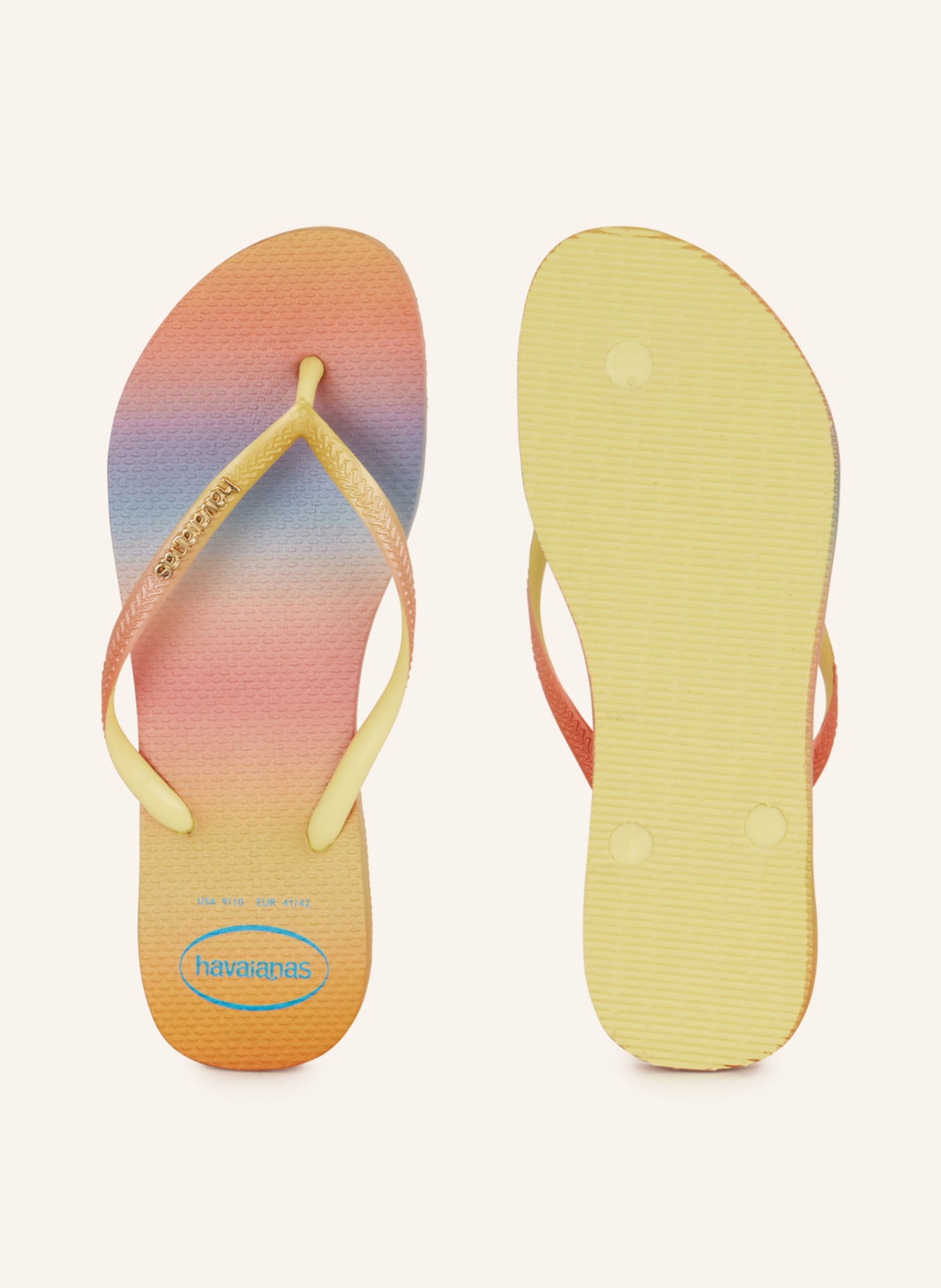 havaianas Flip Flops SLIM GRADIENT SUNSET, Color: GOLD/ PINK/ BLUE (Image 5)