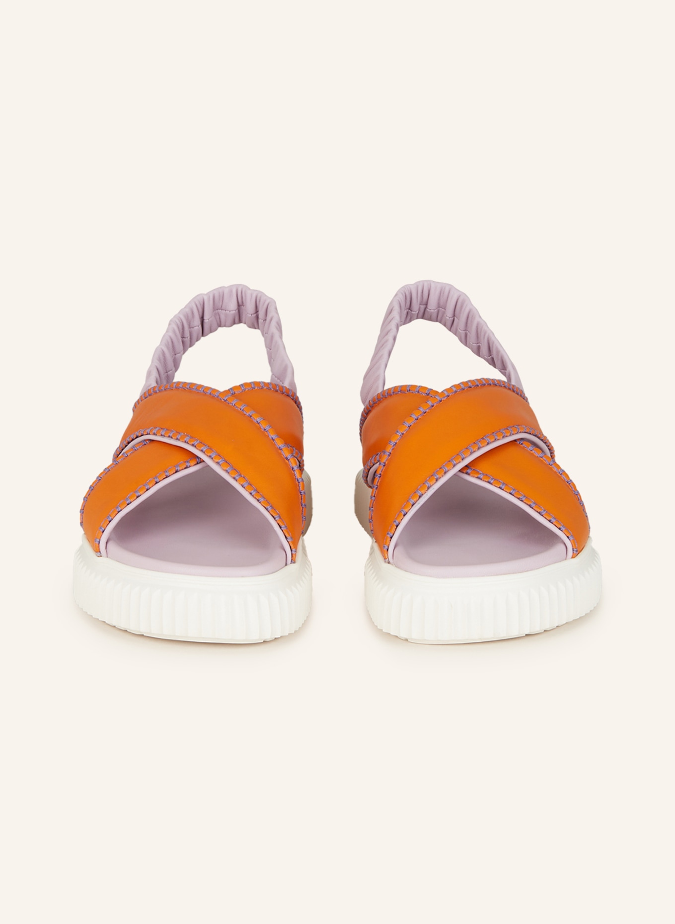 VOILE BLANCHE Platform sandals SWAMI, Color: ORANGE/ LIGHT PURPLE (Image 3)