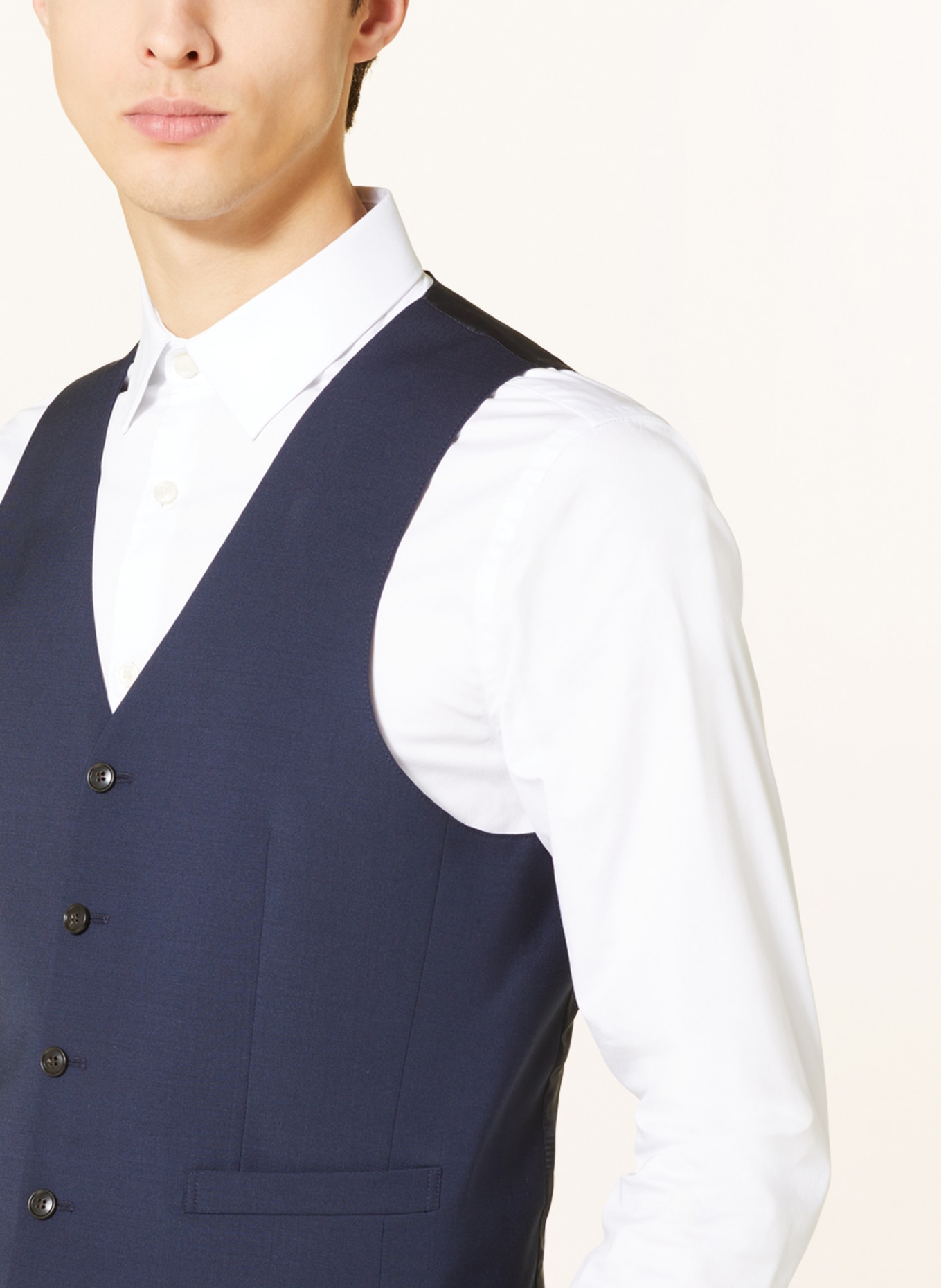 TIGER OF SWEDEN Anzugweste WAYDE Extra Slim Fit: DUNKELBLAU