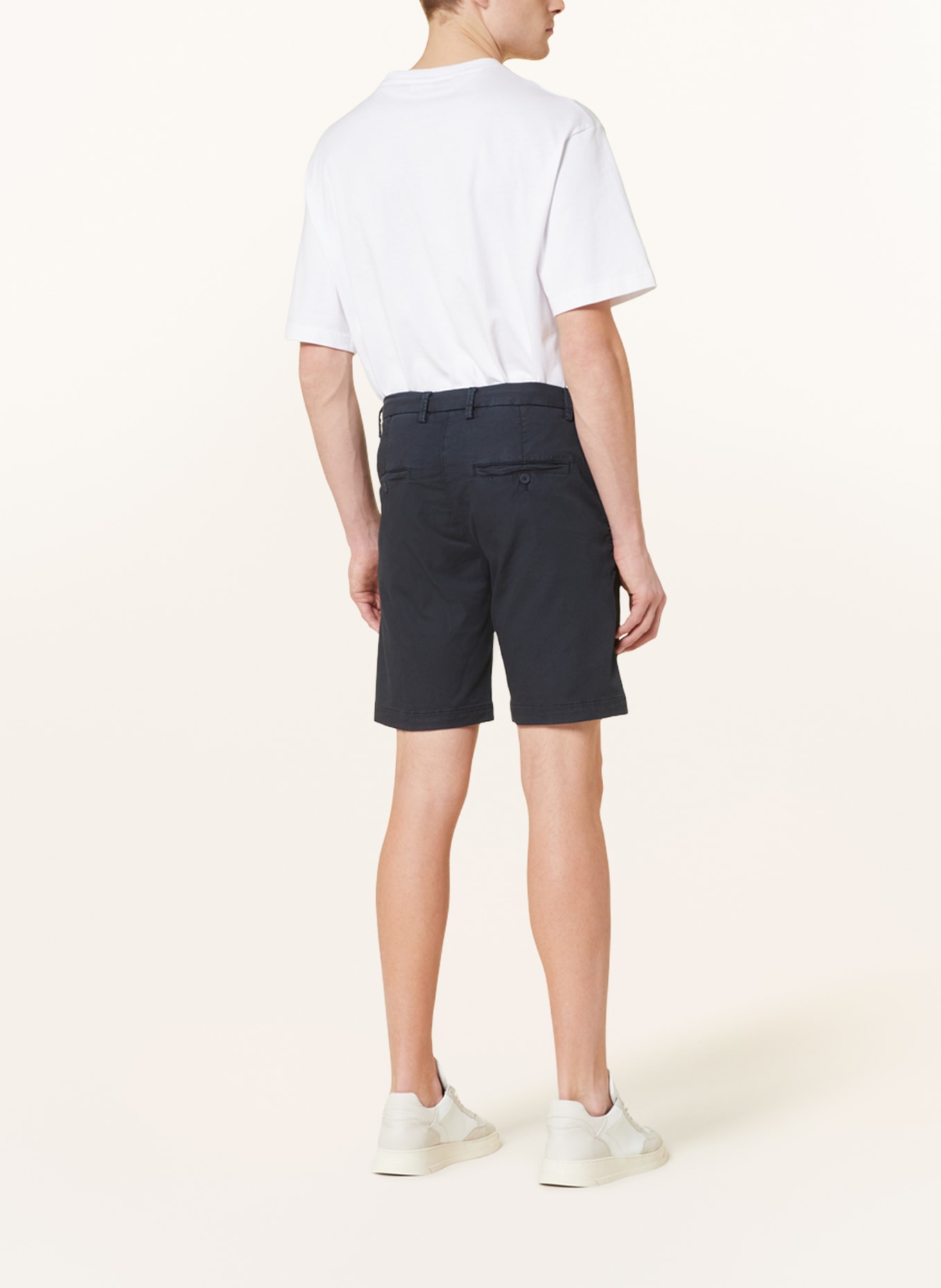 MAC Chino šortky JOG´N SHORT: TMAVĚ MODRÁ
