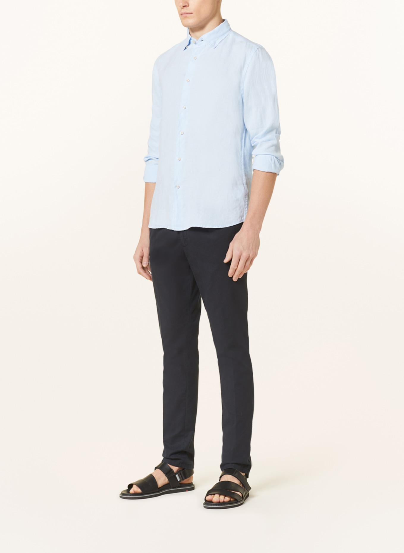 CINQUE Linen shirt CISTEVE slim Fit, Color: LIGHT BLUE (Image 2)