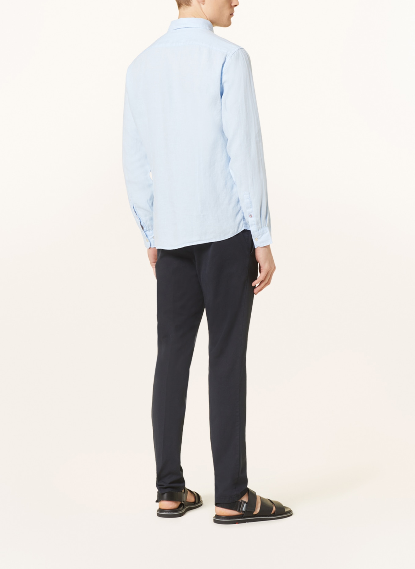 CINQUE Linen shirt CISTEVE slim Fit, Color: LIGHT BLUE (Image 3)