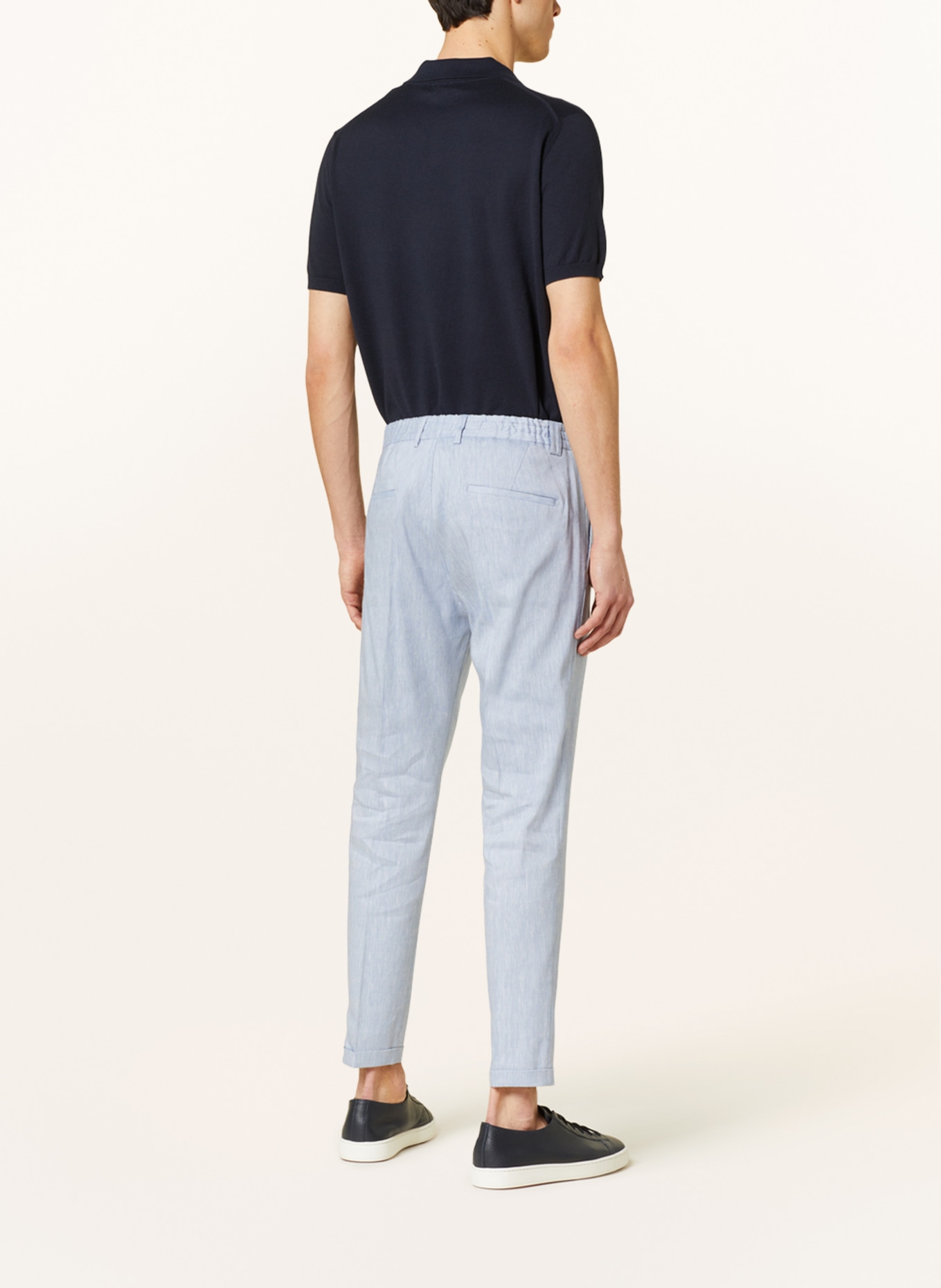CINQUE Spodnie garniturowe CISAND extra slim fit, Kolor: JASNONIEBIESKI (Obrazek 4)