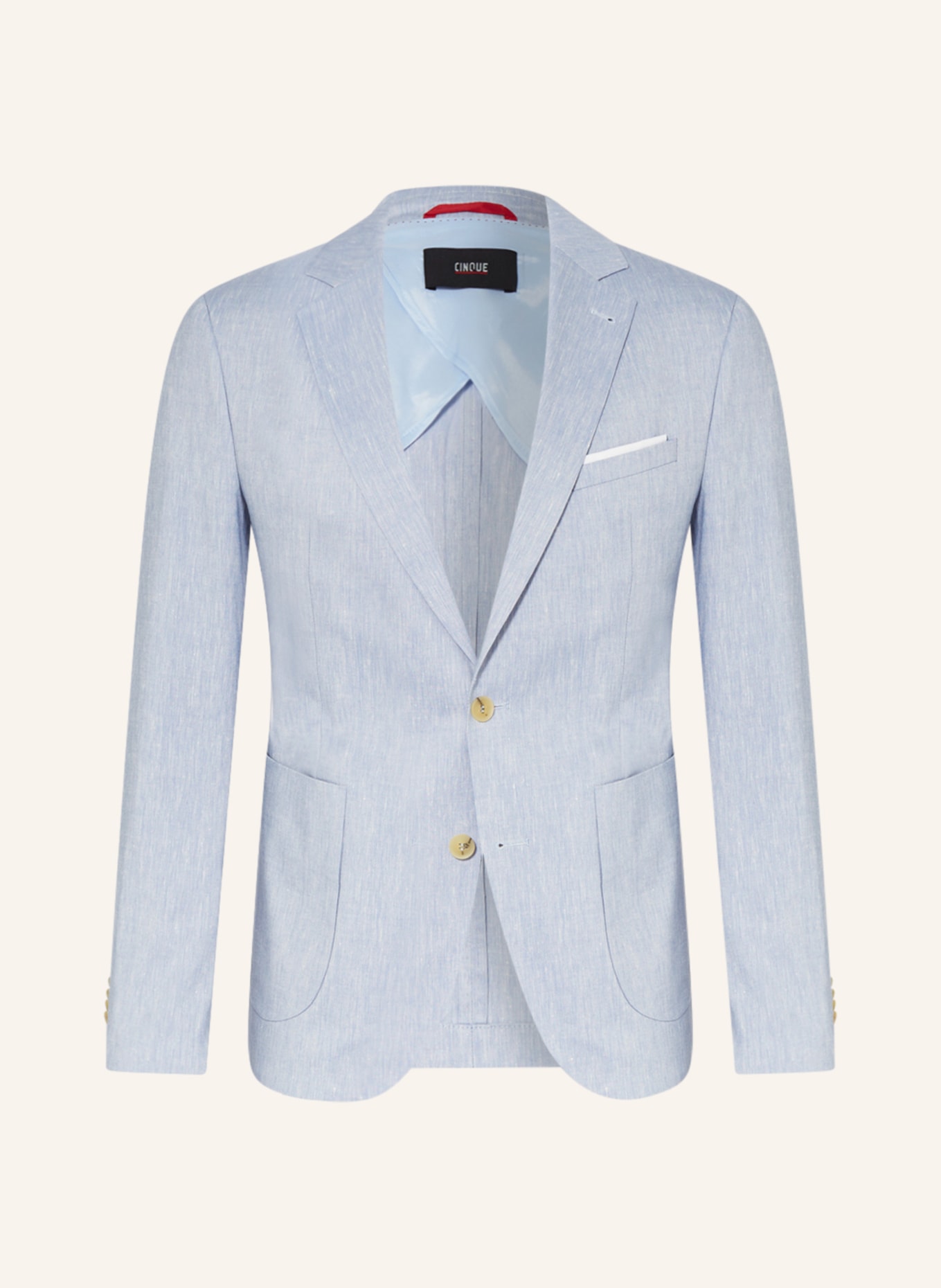 CINQUE Tailored jacket CIDATI extra slim fit with linen, Color: LIGHT BLUE (Image 1)