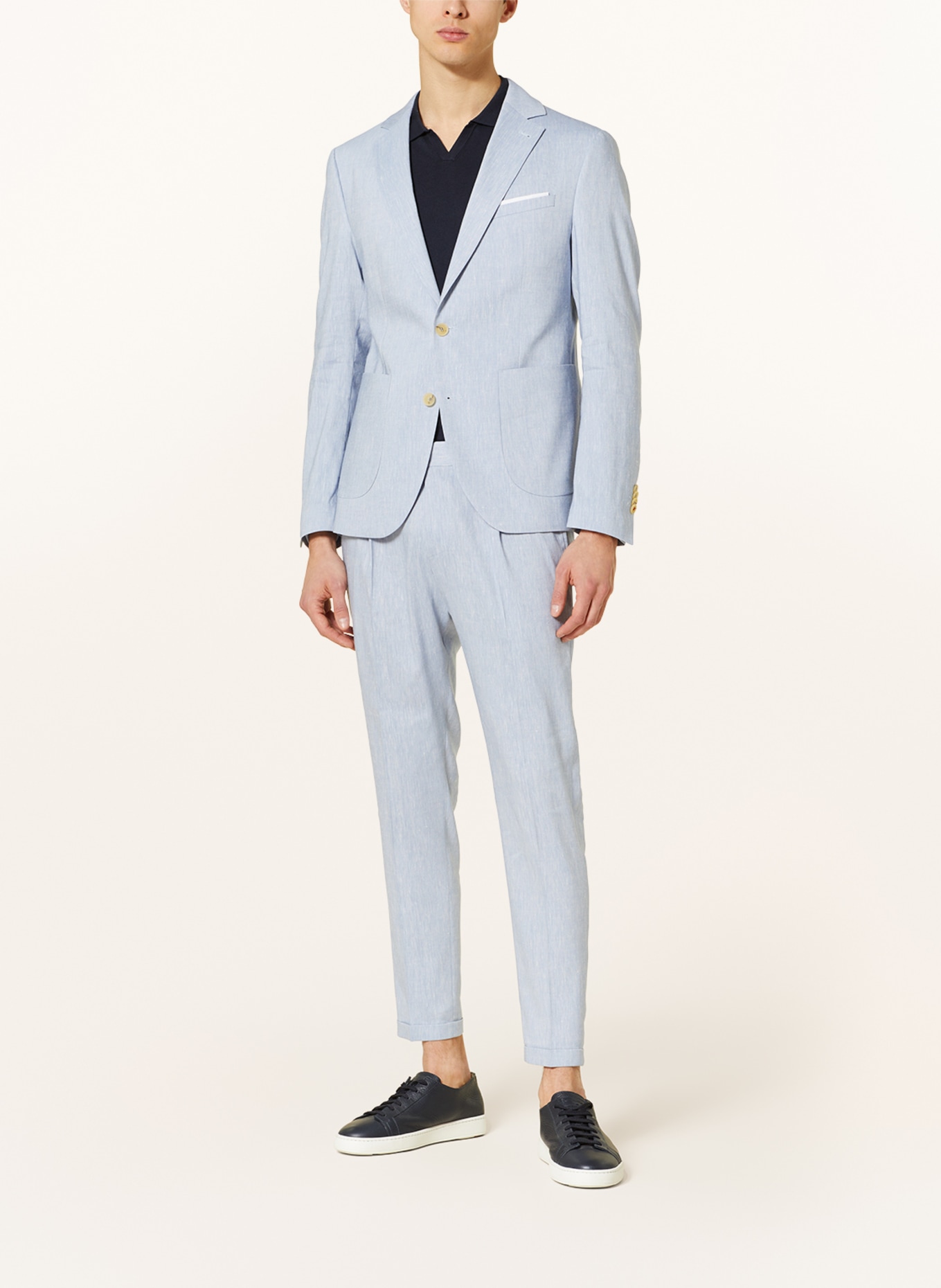 CINQUE Tailored jacket CIDATI extra slim fit with linen, Color: LIGHT BLUE (Image 2)