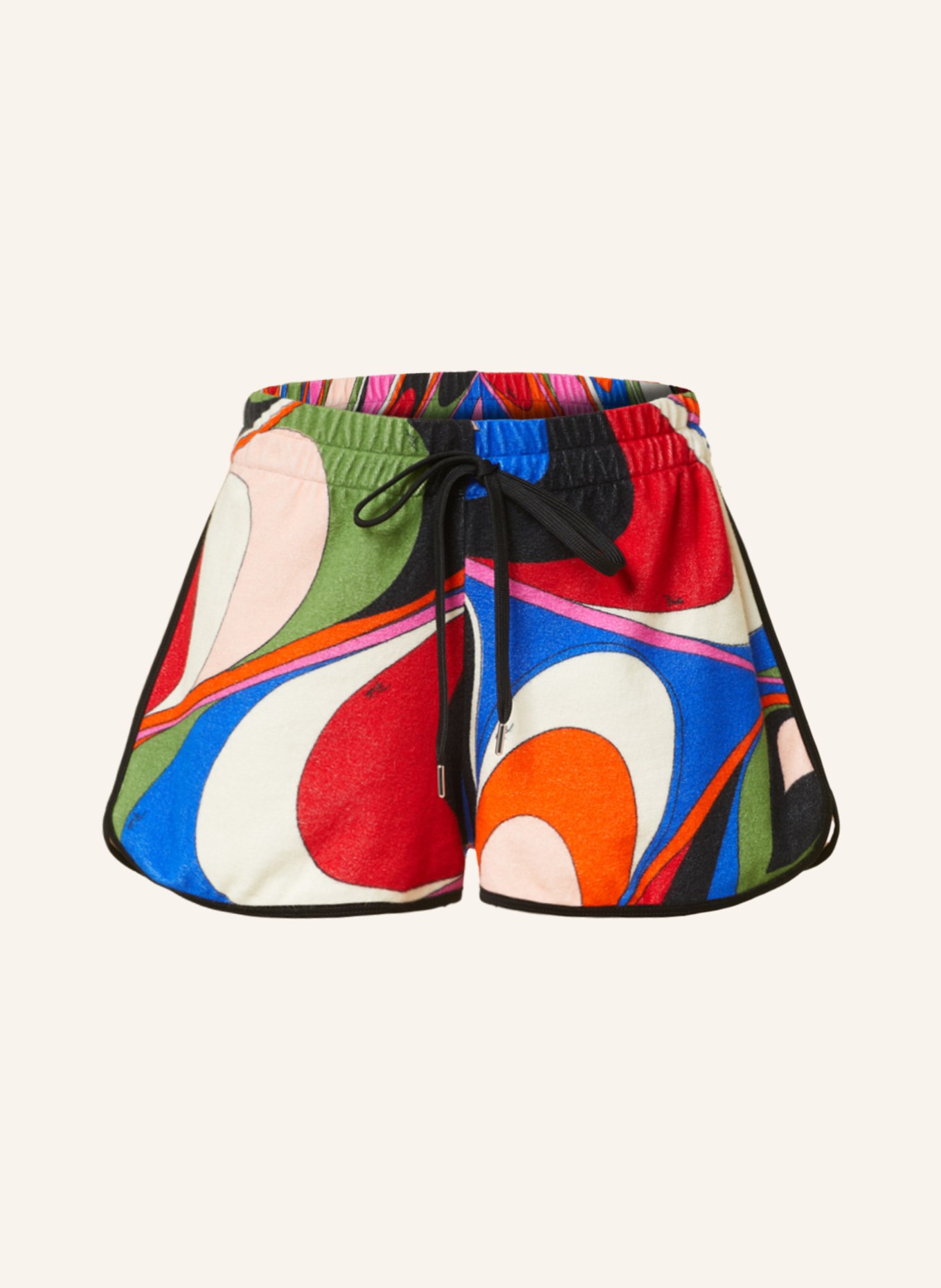 PUCCI Shorts, Color: BLACK/ WHITE/ RED (Image 1)