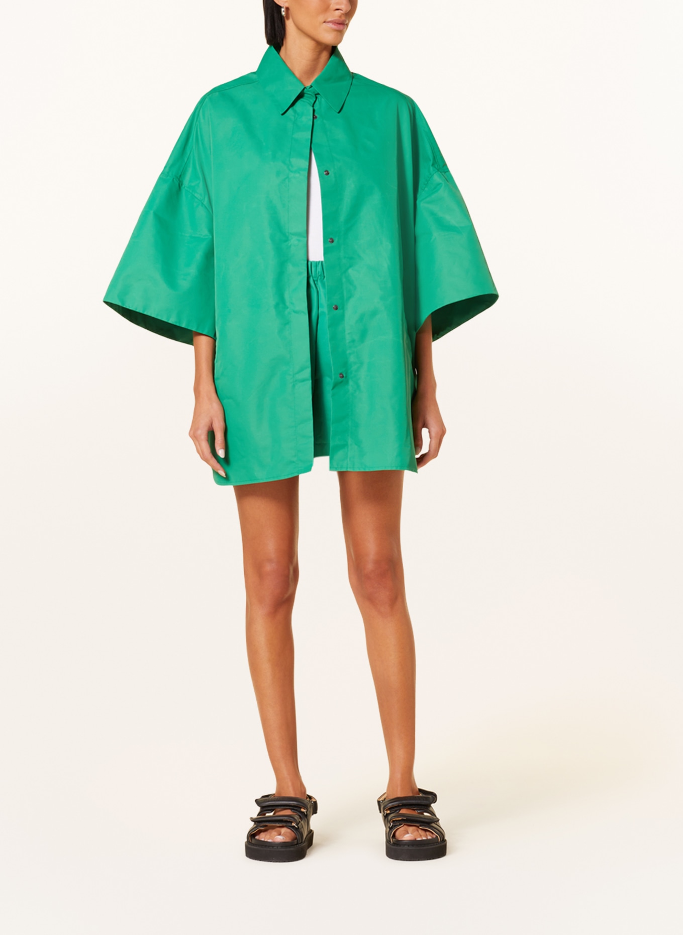 SoSUE Oversized coat, Color: GREEN (Image 2)