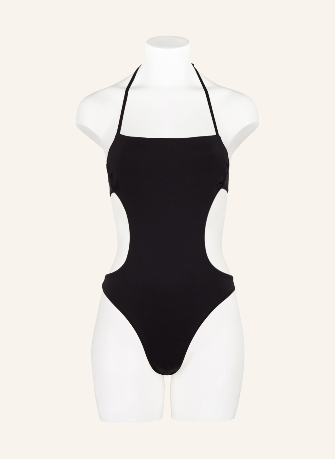 Max Mara BEACHWEAR Halter neck swimsuit CLEO, Color: BLACK (Image 4)