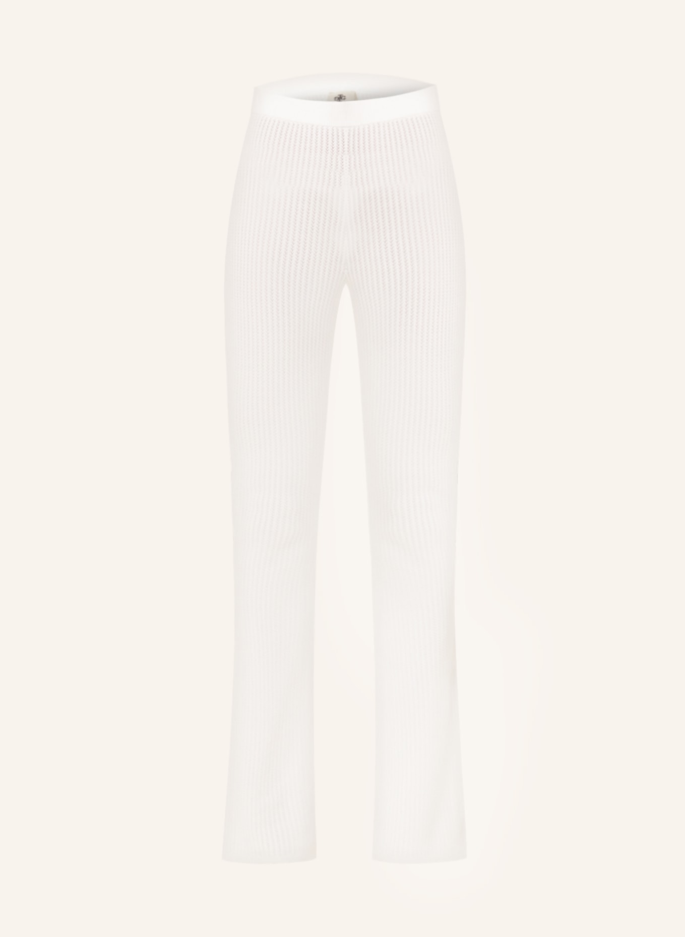 the garment Knit trousers, Color: WHITE (Image 1)