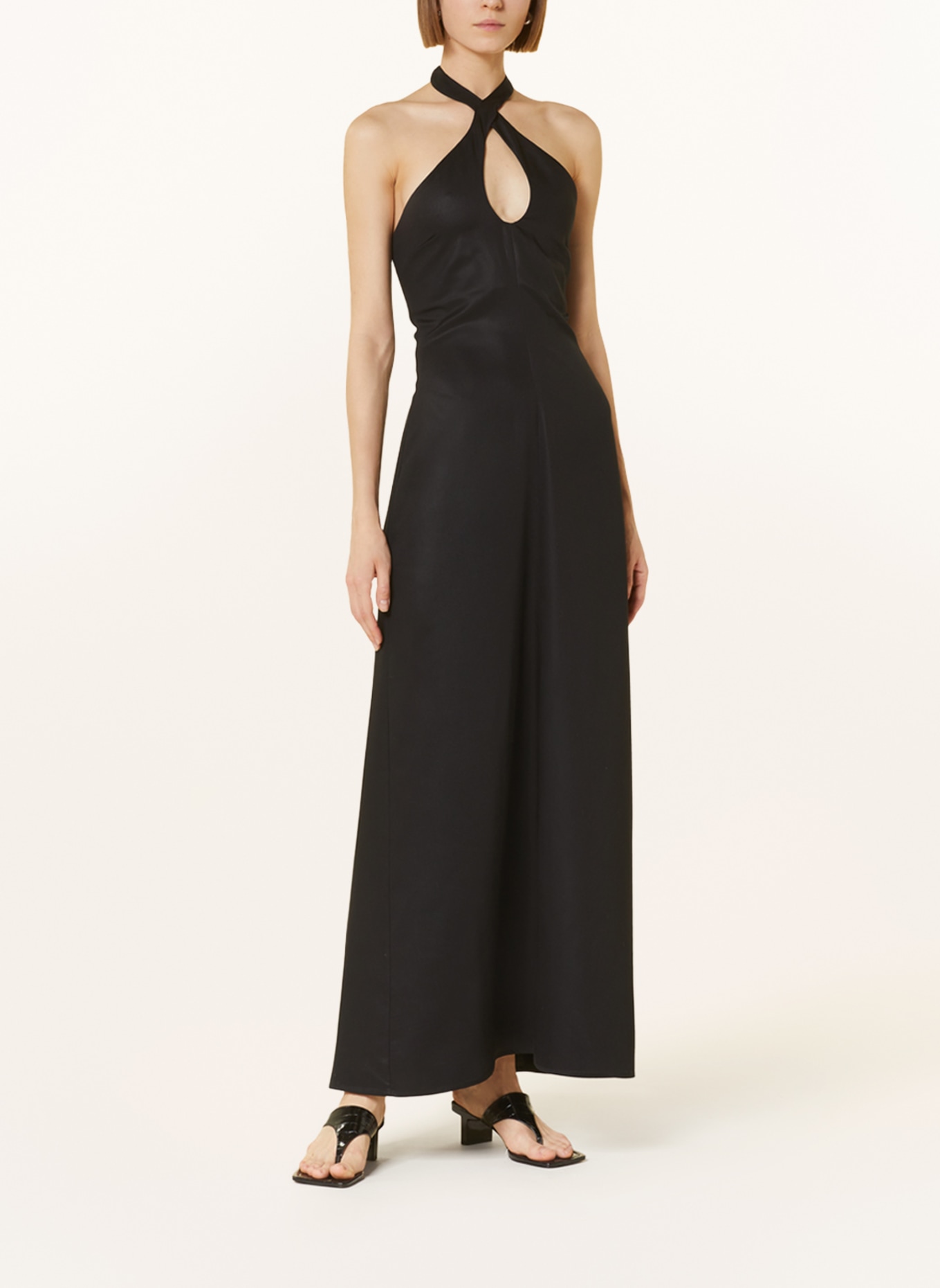 the garment Dress BEL AIR with cut-out, Color: BLACK (Image 2)
