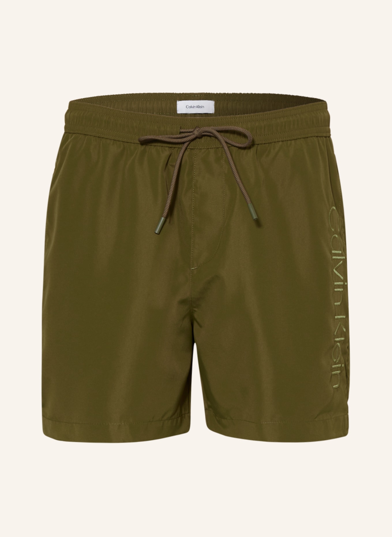 Calvin Klein Swim shorts CORE LOGO, Color: OLIVE (Image 1)