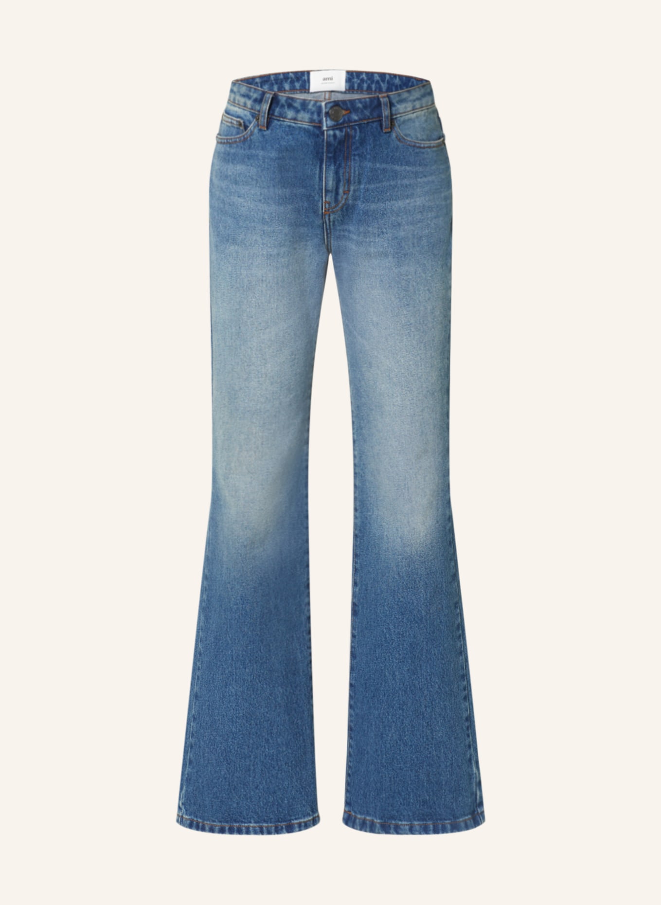 AMI PARIS Bootcut jeans, Color: 480 used blue (Image 1)