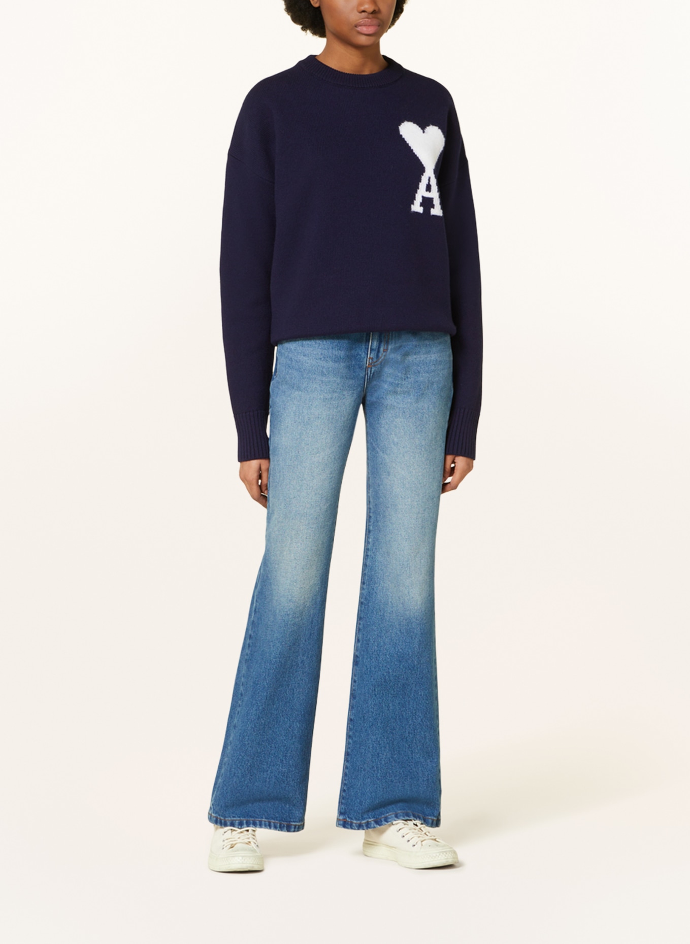 AMI PARIS Bootcut jeans, Color: 480 used blue (Image 2)