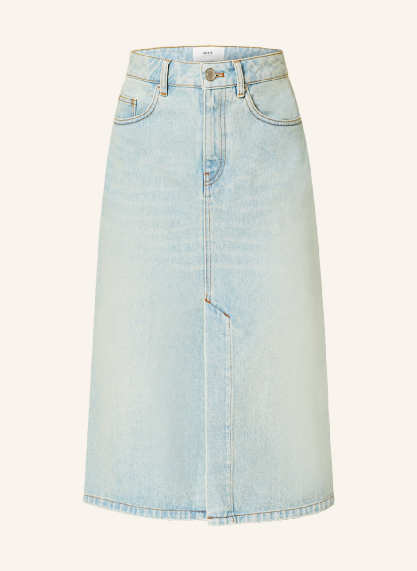 AMI PARIS Denim skirt, Color: 448 BLEU JAVEL (Image 1)