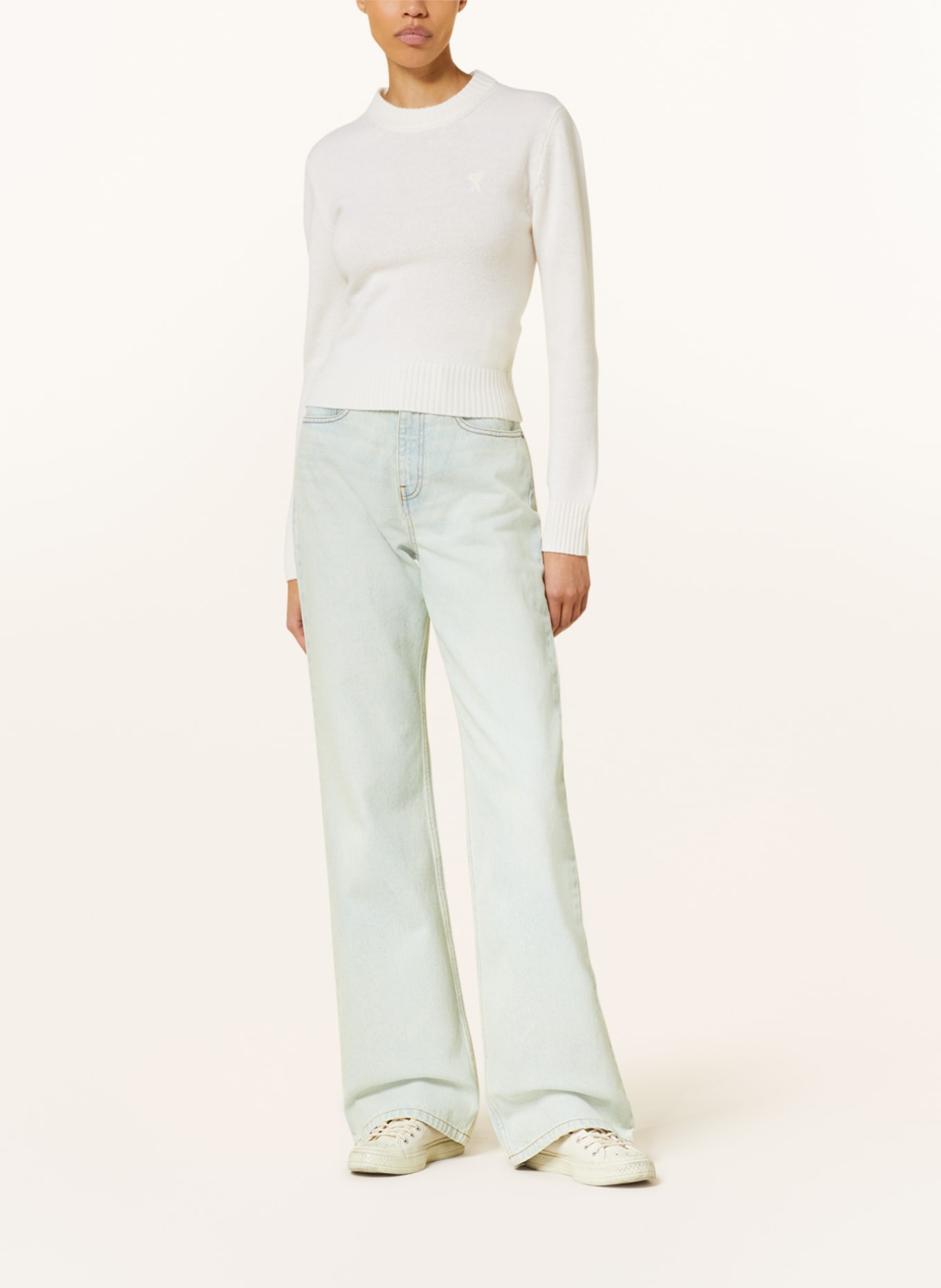AMI PARIS Boyfriend jeans, Color: 448 BLEU JAVEL (Image 2)
