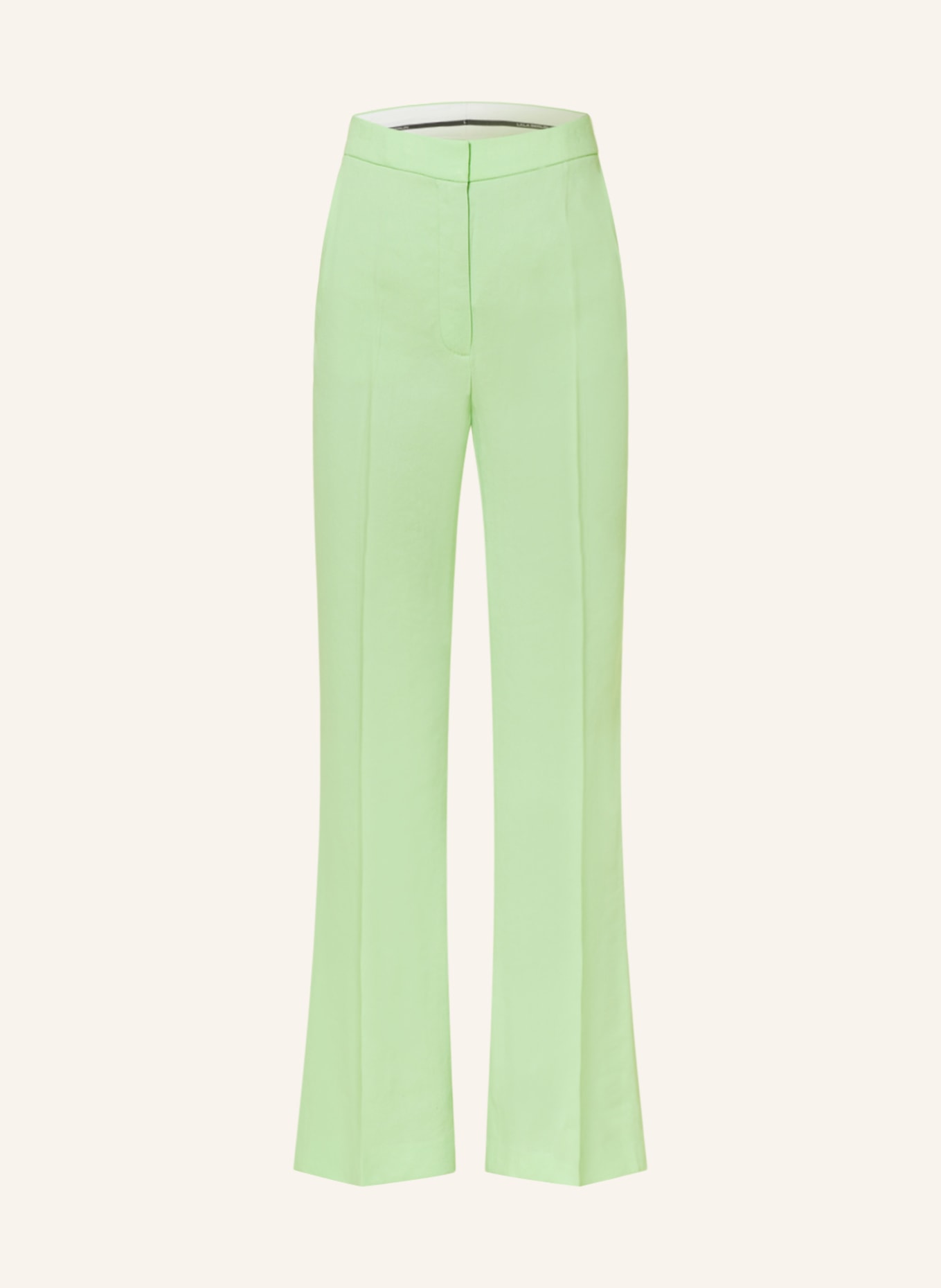 Lala Berlin Wide leg trousers POLLI, Color: LIGHT GREEN (Image 1)