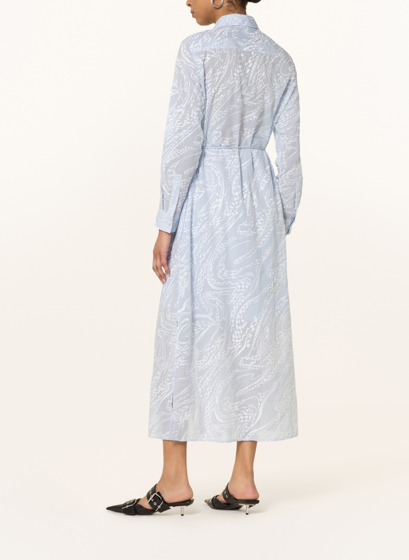 Lala Berlin Shirt dress DUNI, Color: BLUE/ LIGHT BLUE (Image 3)