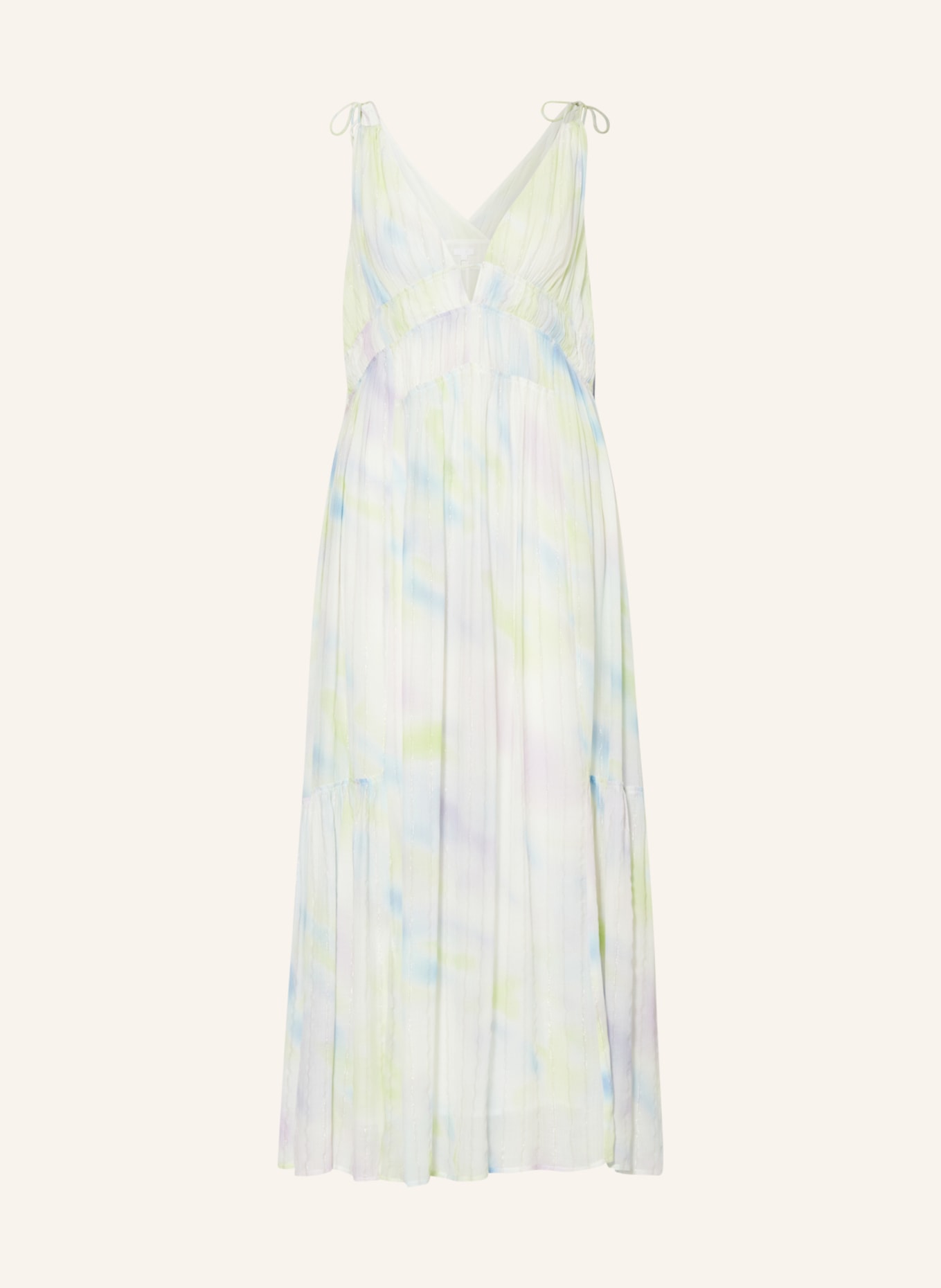 Lala Berlin Dress DERORA with glitter thread, Color: LIGHT GREEN/ LIGHT BLUE/ LIGHT PURPLE (Image 1)
