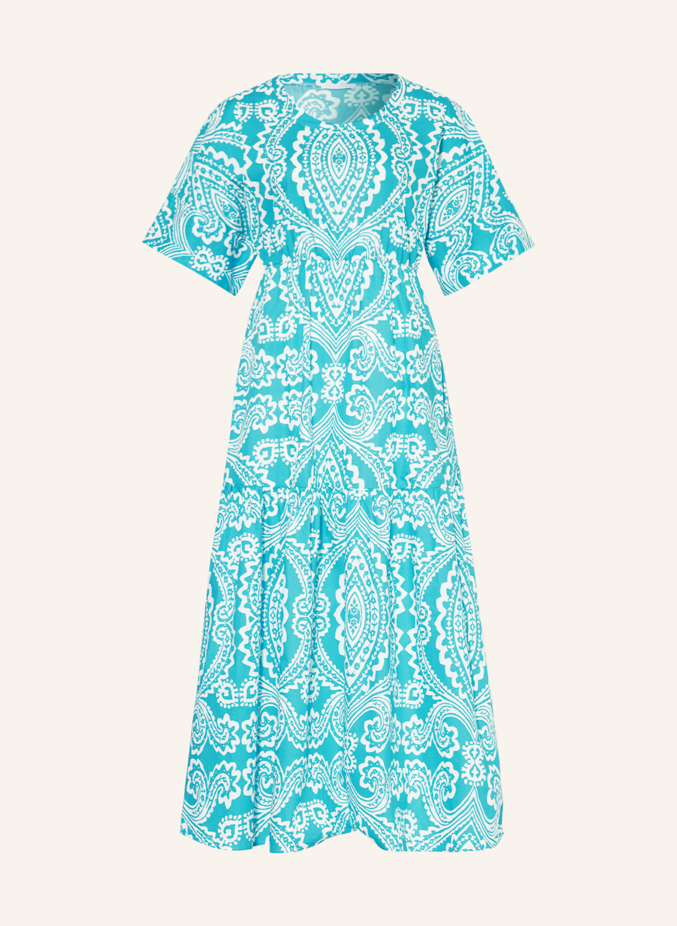 ROBERT FRIEDMAN Dress GIORGIA, Color: TURQUOISE/ WHITE (Image 1)