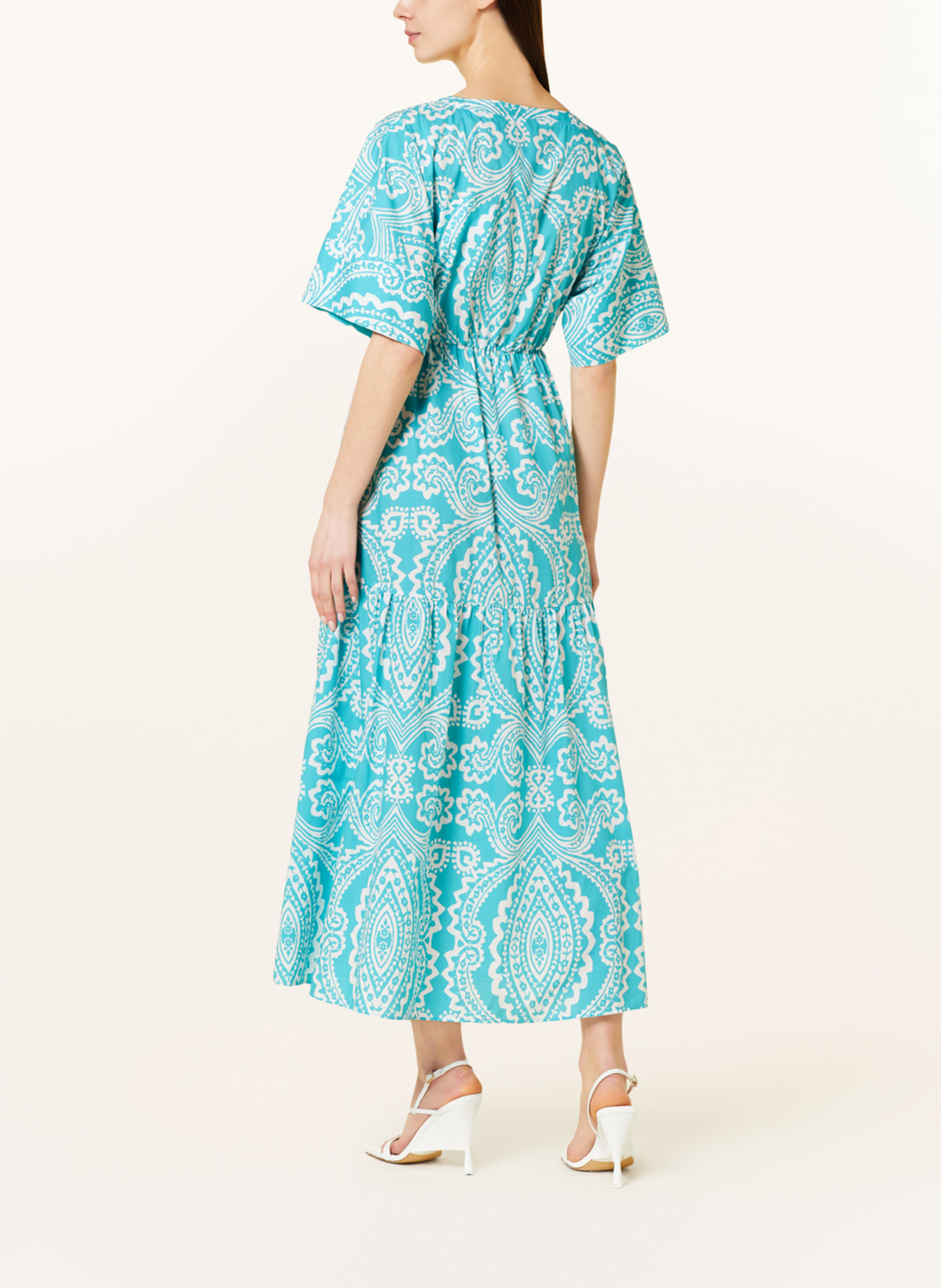 ROBERT FRIEDMAN Dress GIORGIA, Color: TURQUOISE/ WHITE (Image 3)