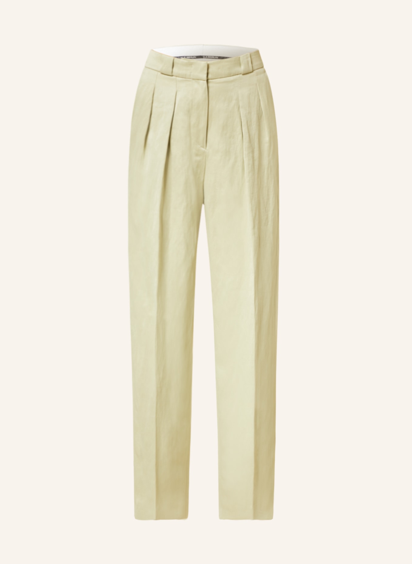 Lala Berlin Pants PEVA with linen, Color: LIGHT GREEN (Image 1)