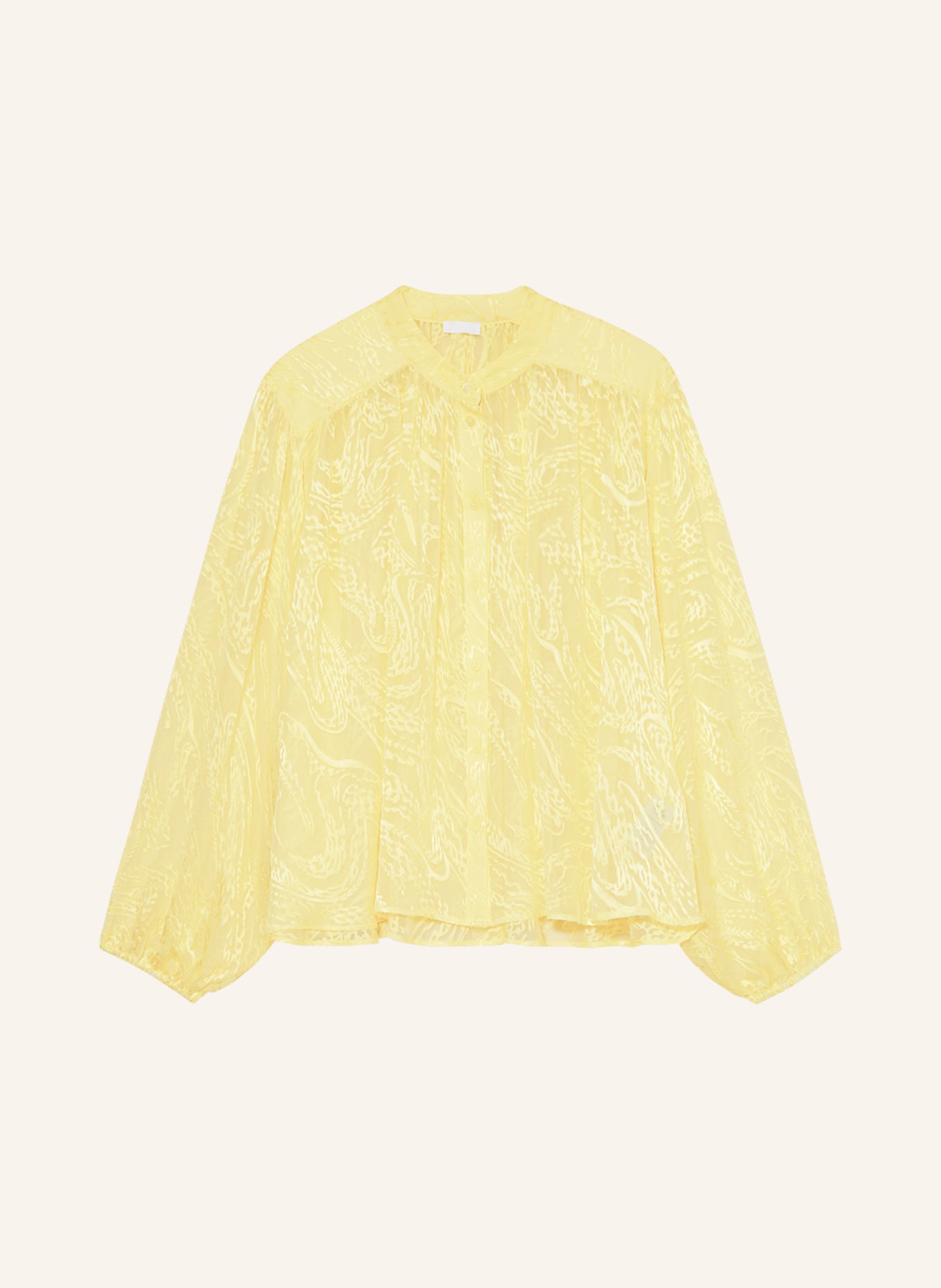 Lala Berlin Blouse BAY with silk, Color: YELLOW (Image 1)