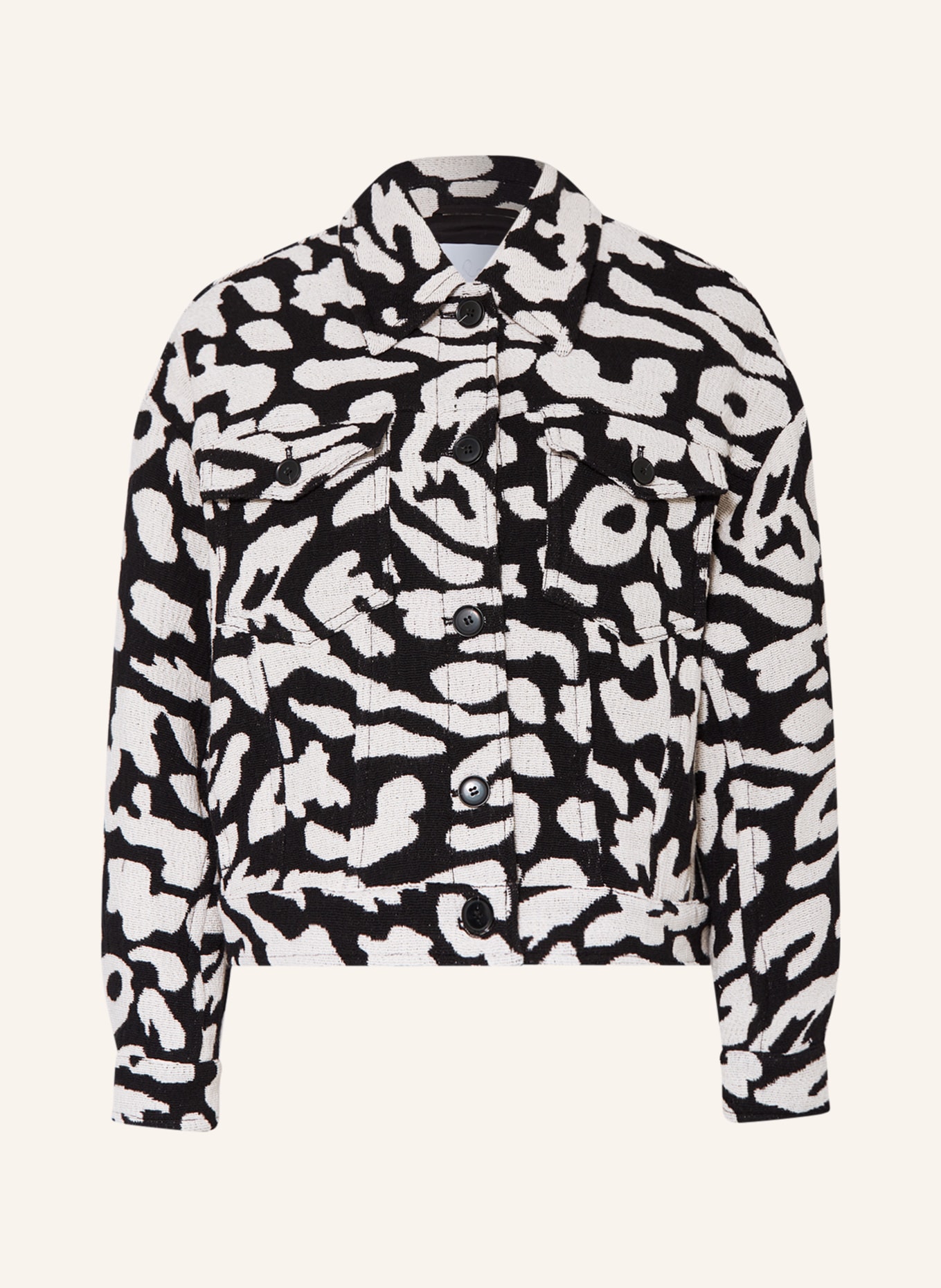 Lala Berlin Jacket, Color: BLACK/ CREAM (Image 1)