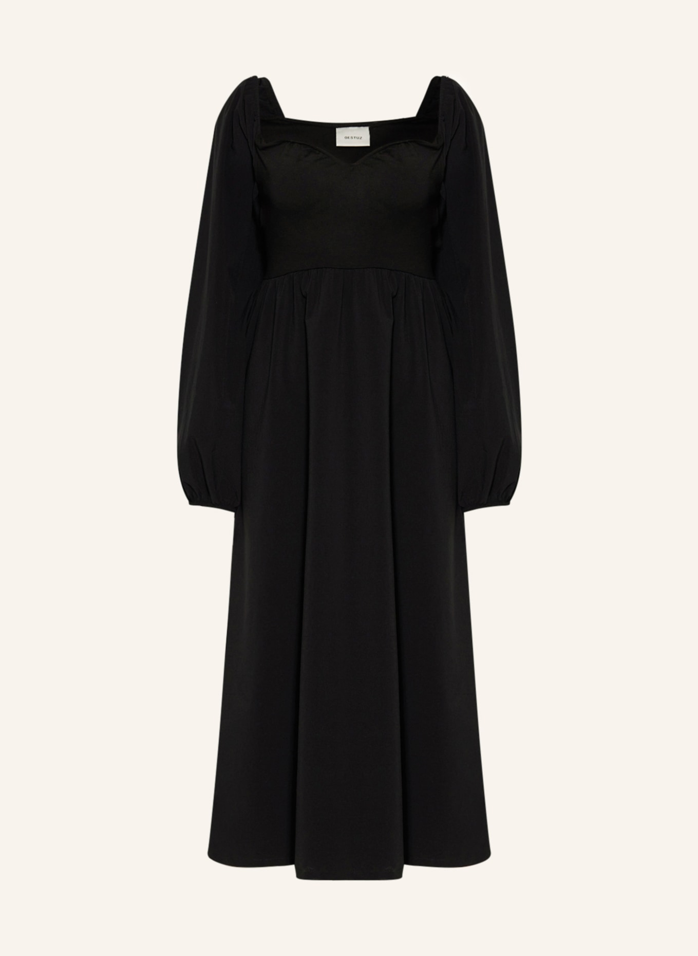 GESTUZ Dress MISTGZ in mixed materials, Color: BLACK (Image 1)