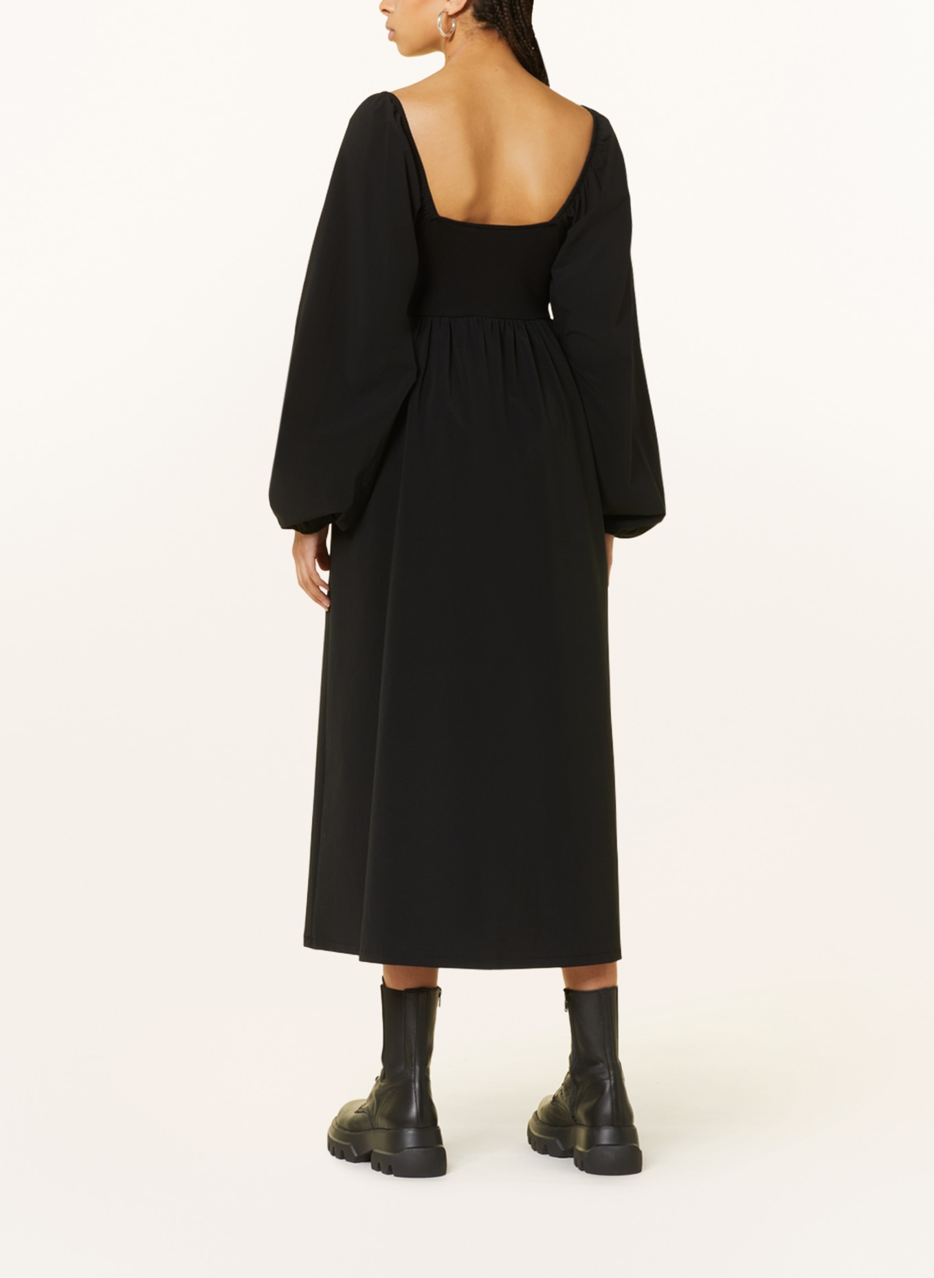 GESTUZ Dress MISTGZ in mixed materials, Color: BLACK (Image 3)