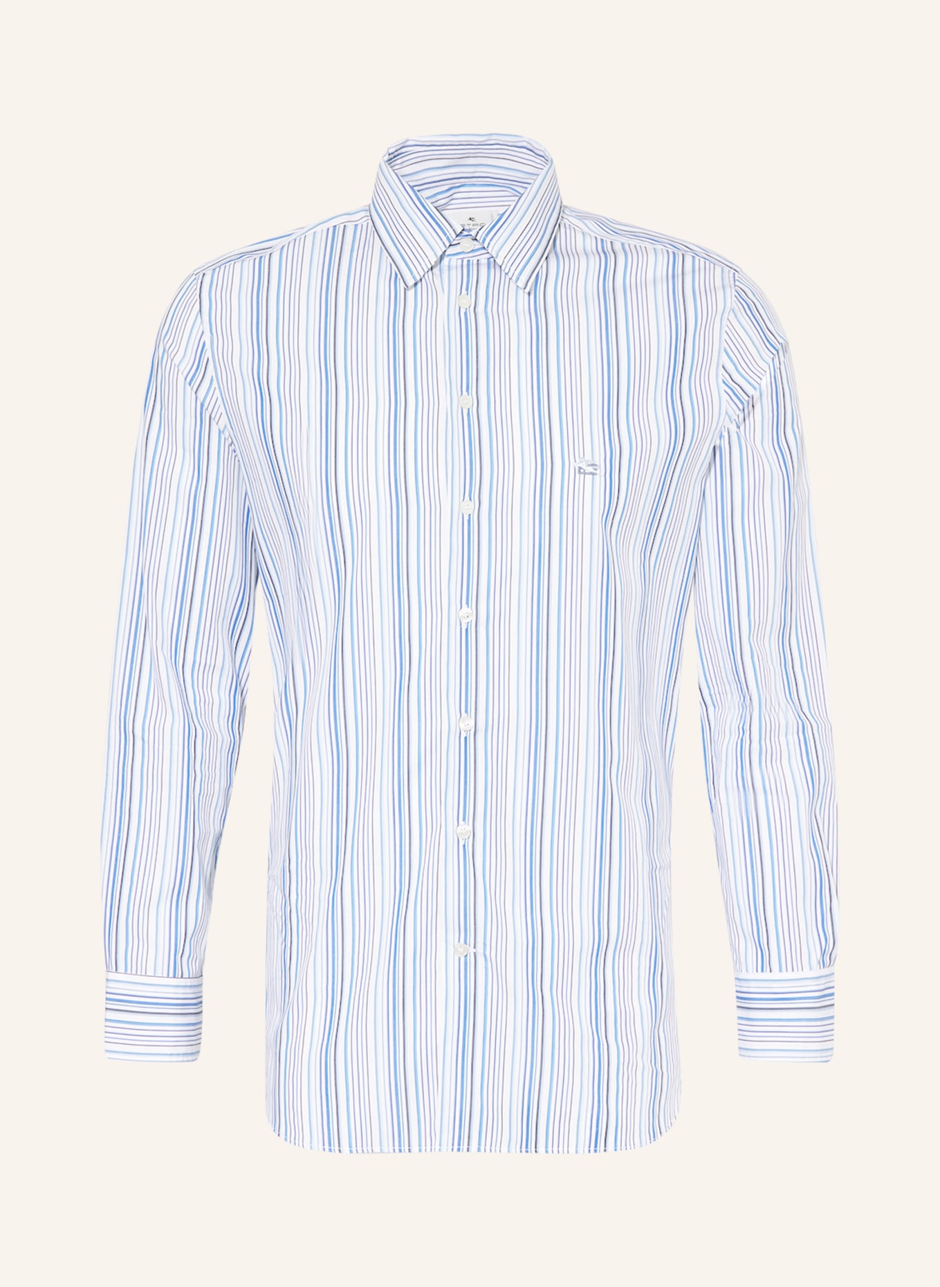ETRO Shirt slim fit, Color: WHITE/ DARK BLUE/ LIGHT BLUE (Image 1)