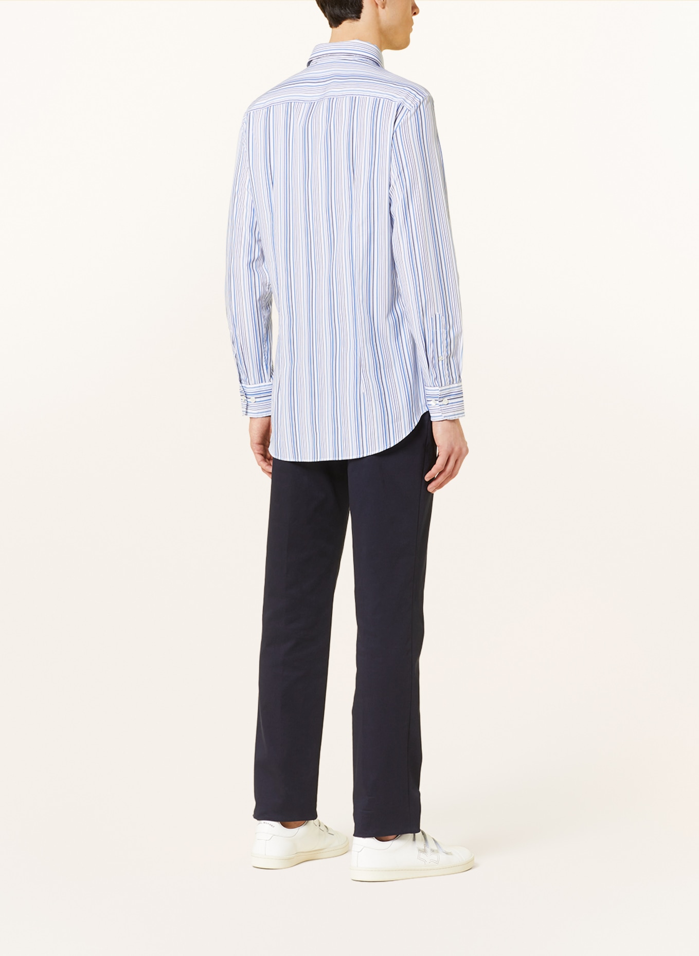 ETRO Shirt slim fit, Color: WHITE/ DARK BLUE/ LIGHT BLUE (Image 3)