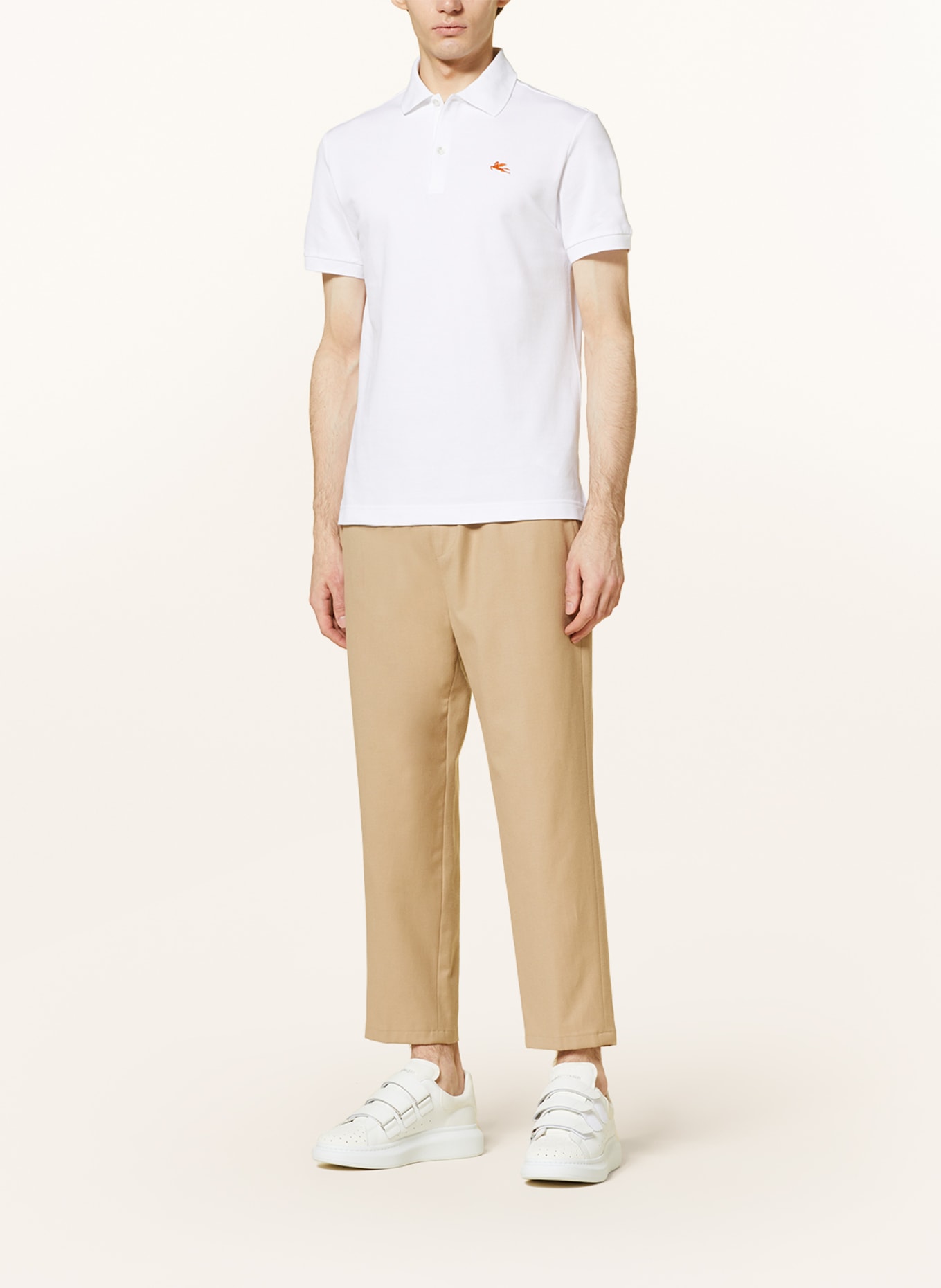 ETRO Piqué polo shirt , Color: WHITE (Image 2)