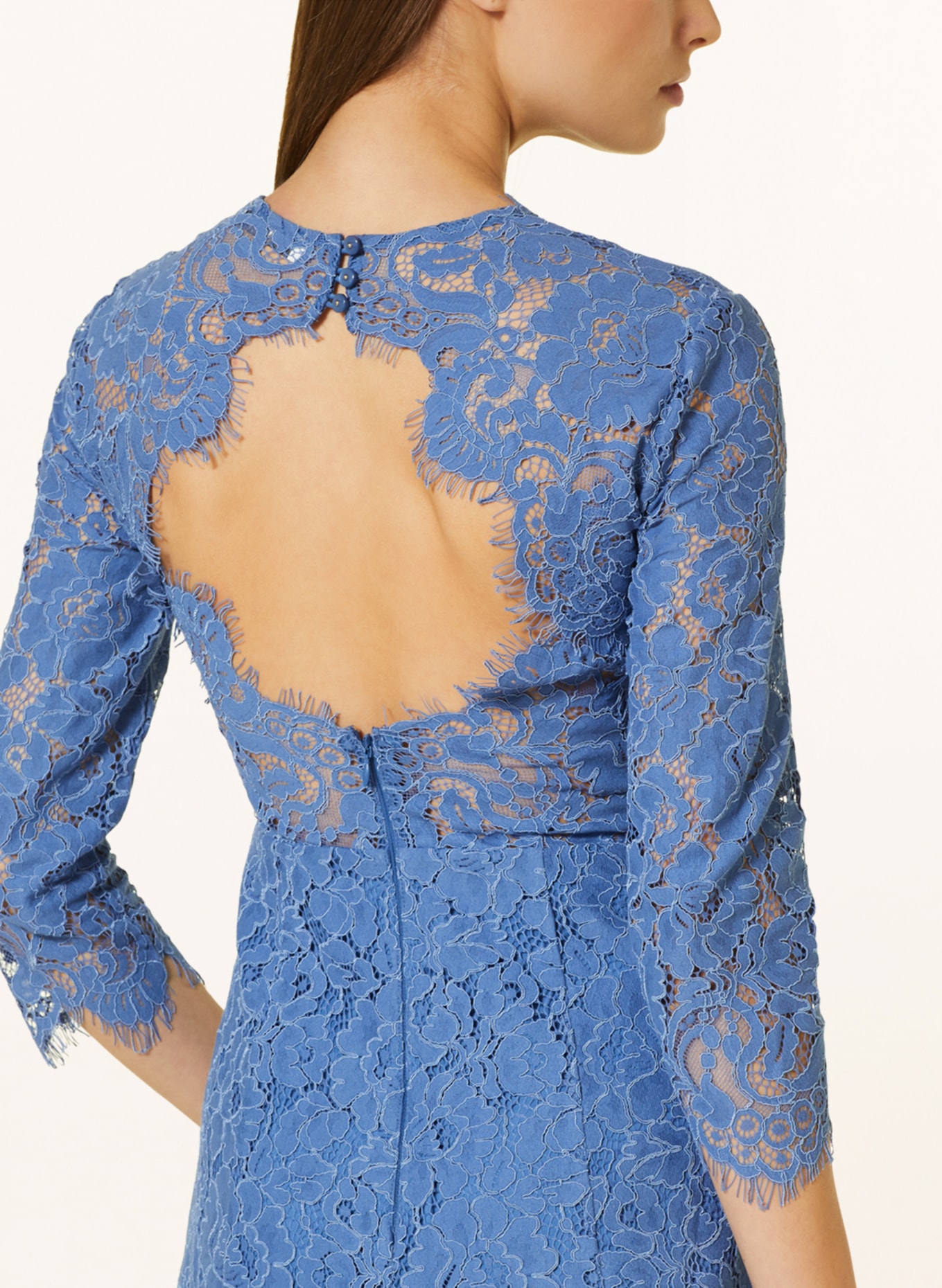 IVY OAK Cocktail dress MADELEINE in lace with cut-out, Color: BLUE (Image 4)