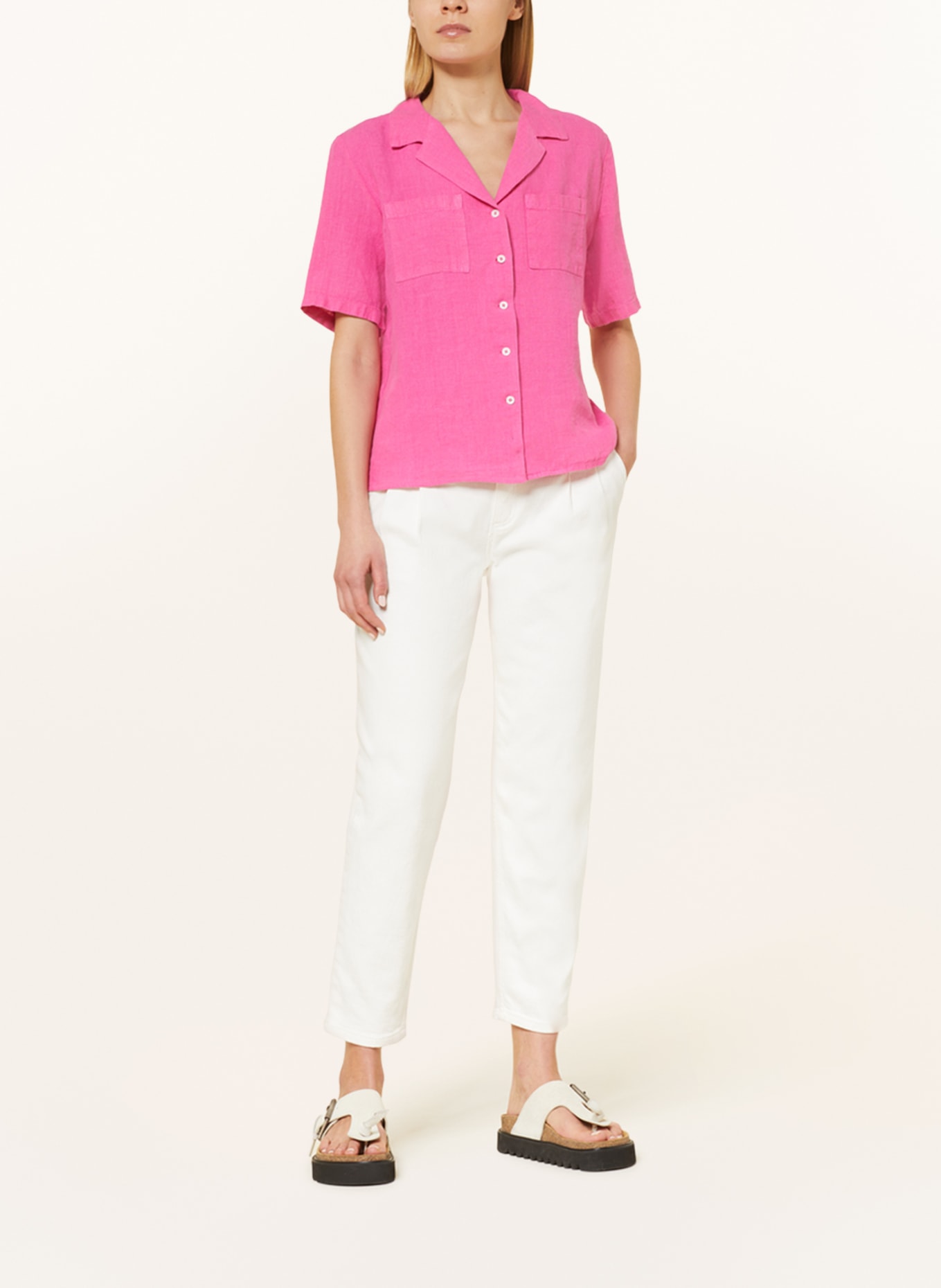 lilienfels Linen blouse, Color: PINK (Image 2)