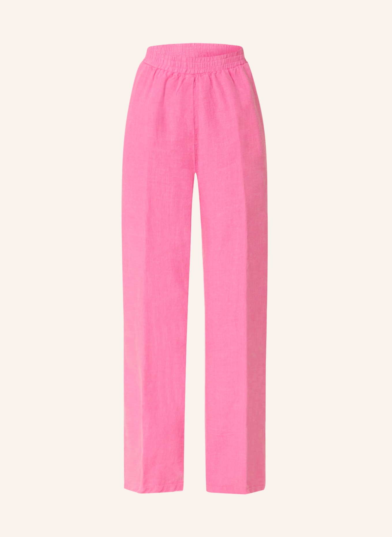 lilienfels Wide leg trousers made of linen, Color: PINK (Image 1)