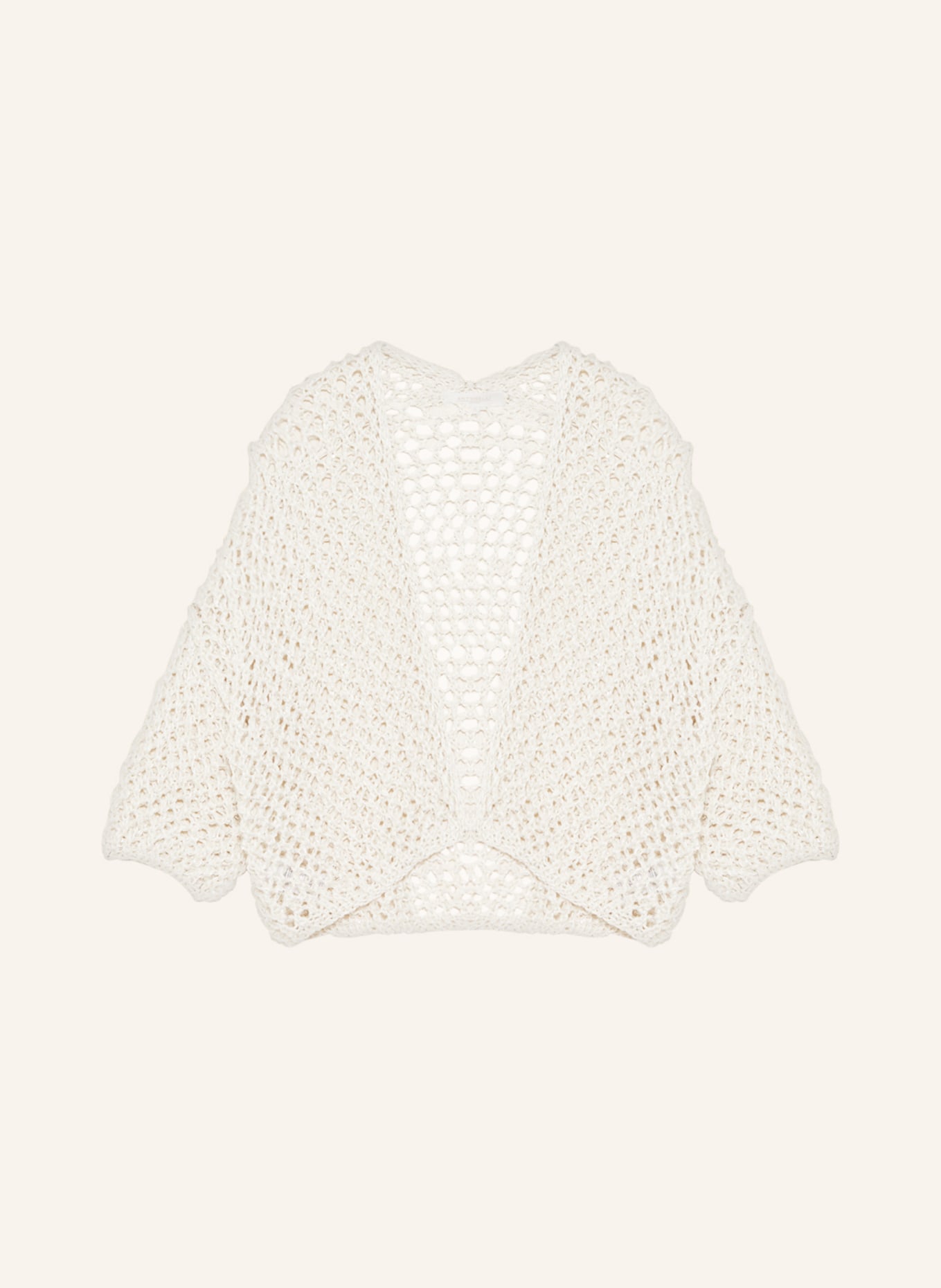 ANTONELLI firenze Knit cardigan with sequins, Color: WHITE/ SILVER (Image 1)