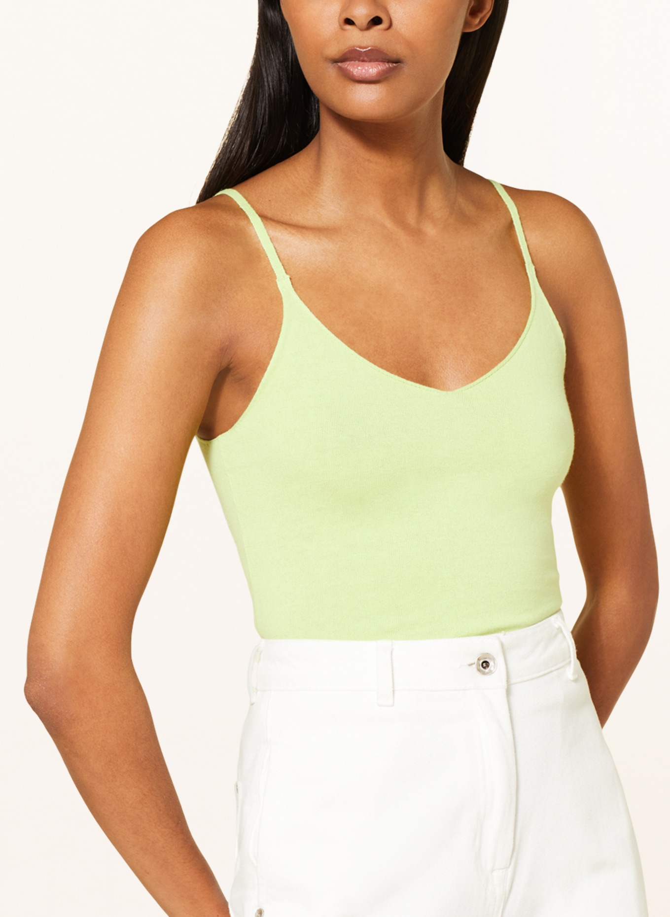 GITTA BANKO Knit top with cashmere, Color: LIGHT GREEN (Image 4)