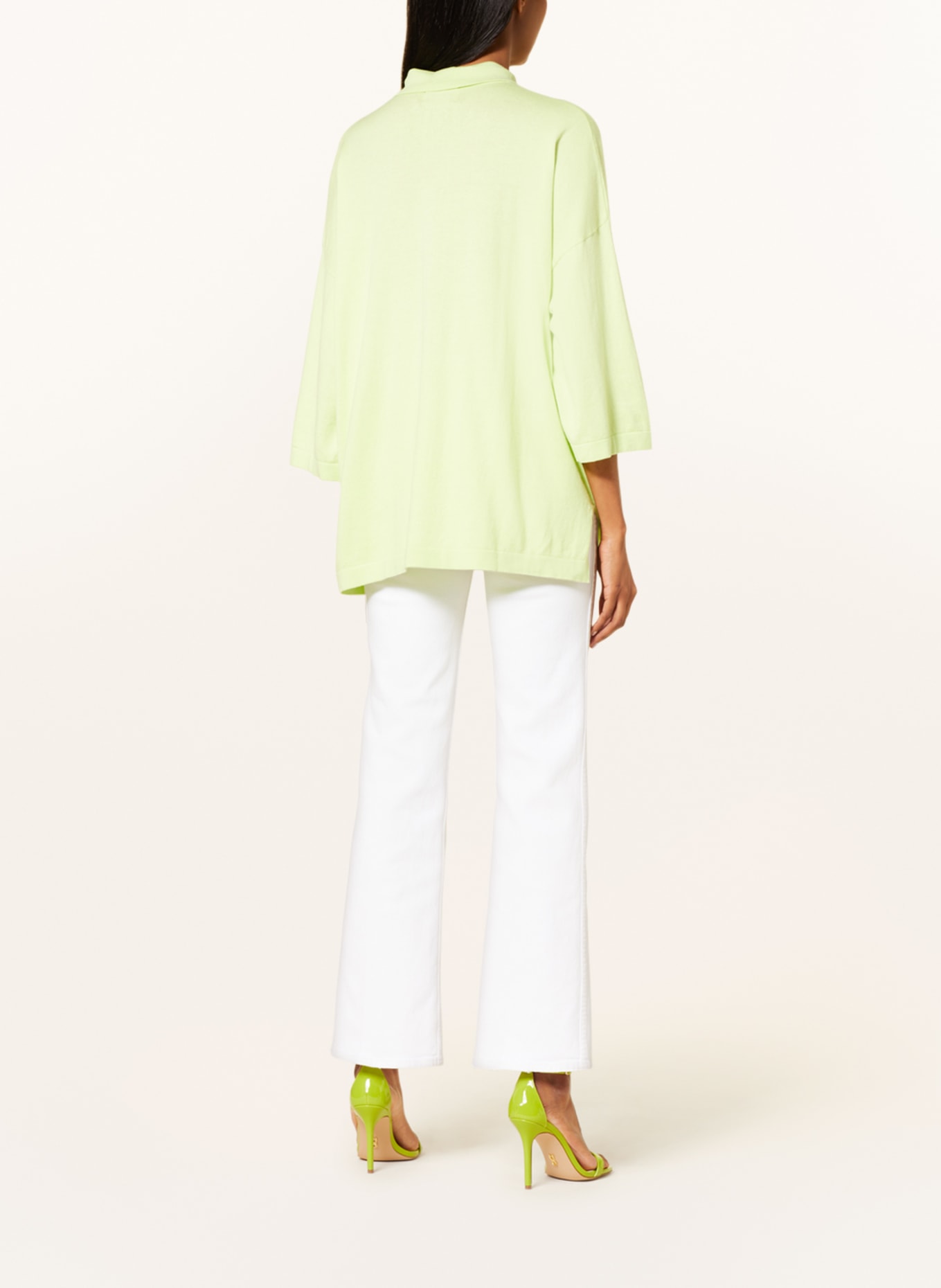 GITTA BANKO Cardigan SABINE with cashmere, Color: LIGHT GREEN (Image 3)